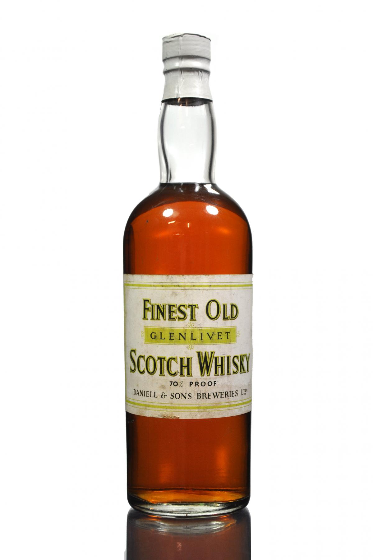 Finest Old Glenlivet Scotch Whisky - Circa 1950s