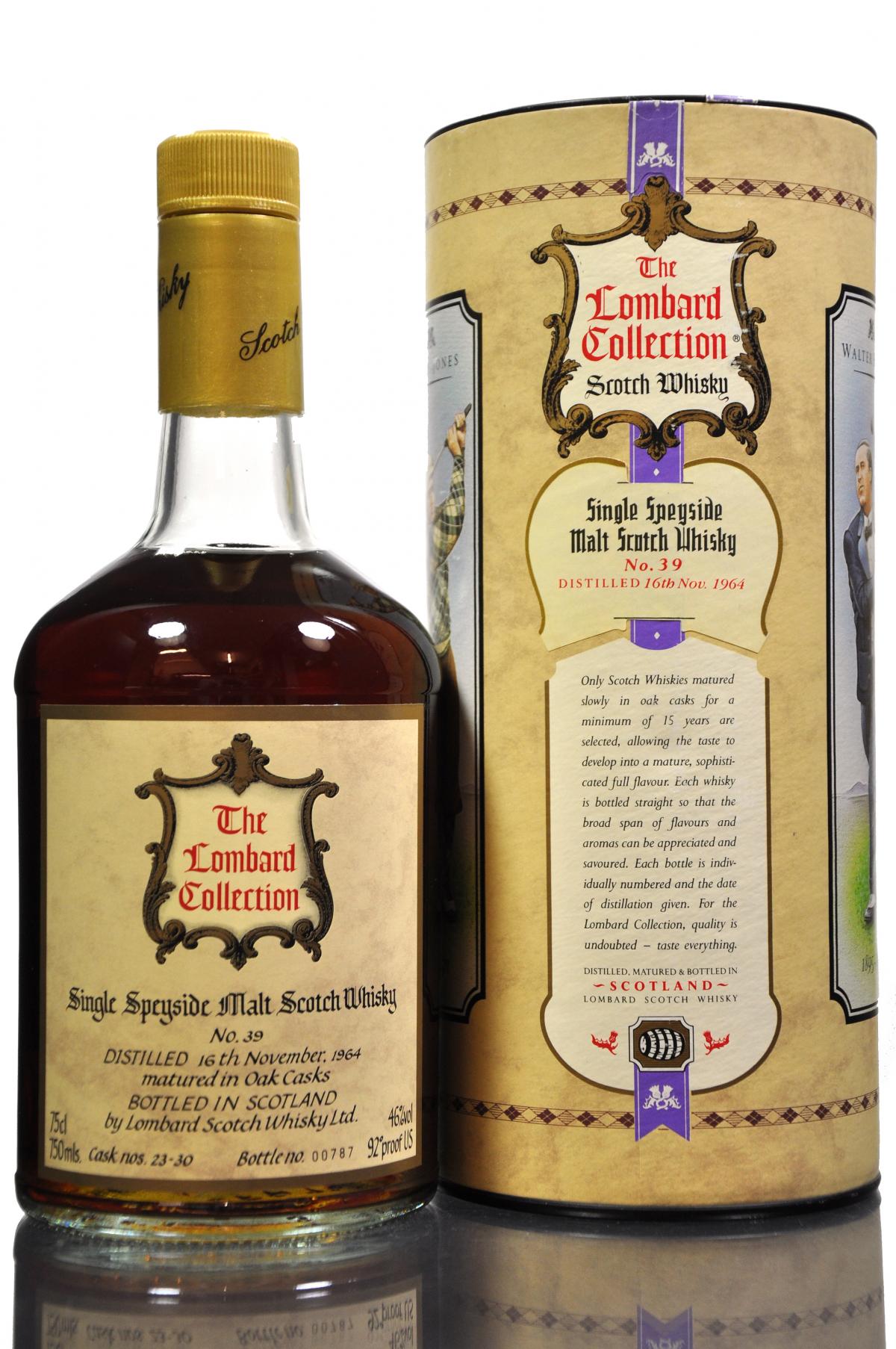 Glen Grant 1964 - Lombard Collection - Casks 23-30