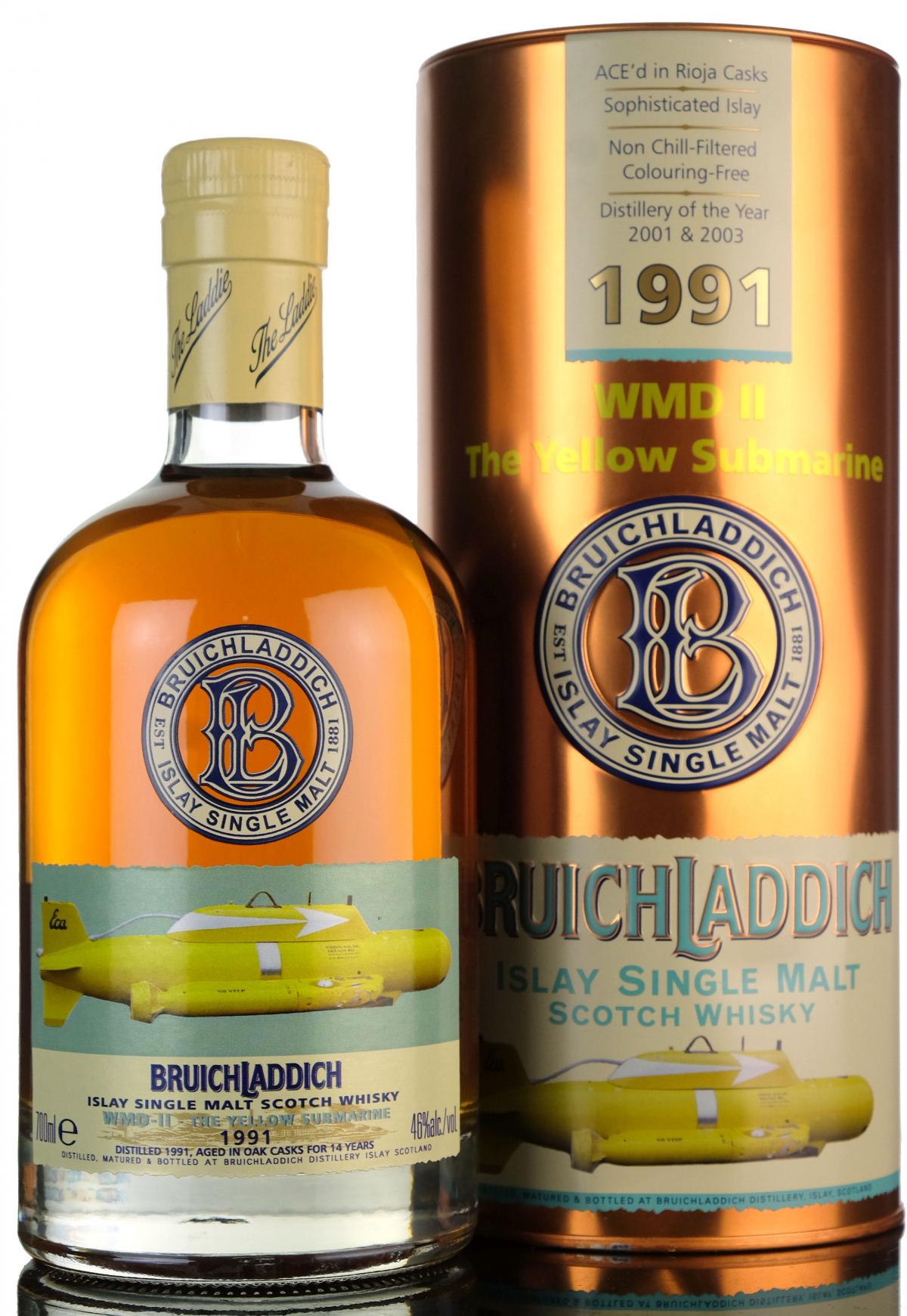 Bruichladdich 1991 - Yellow Submarine - WMD 2