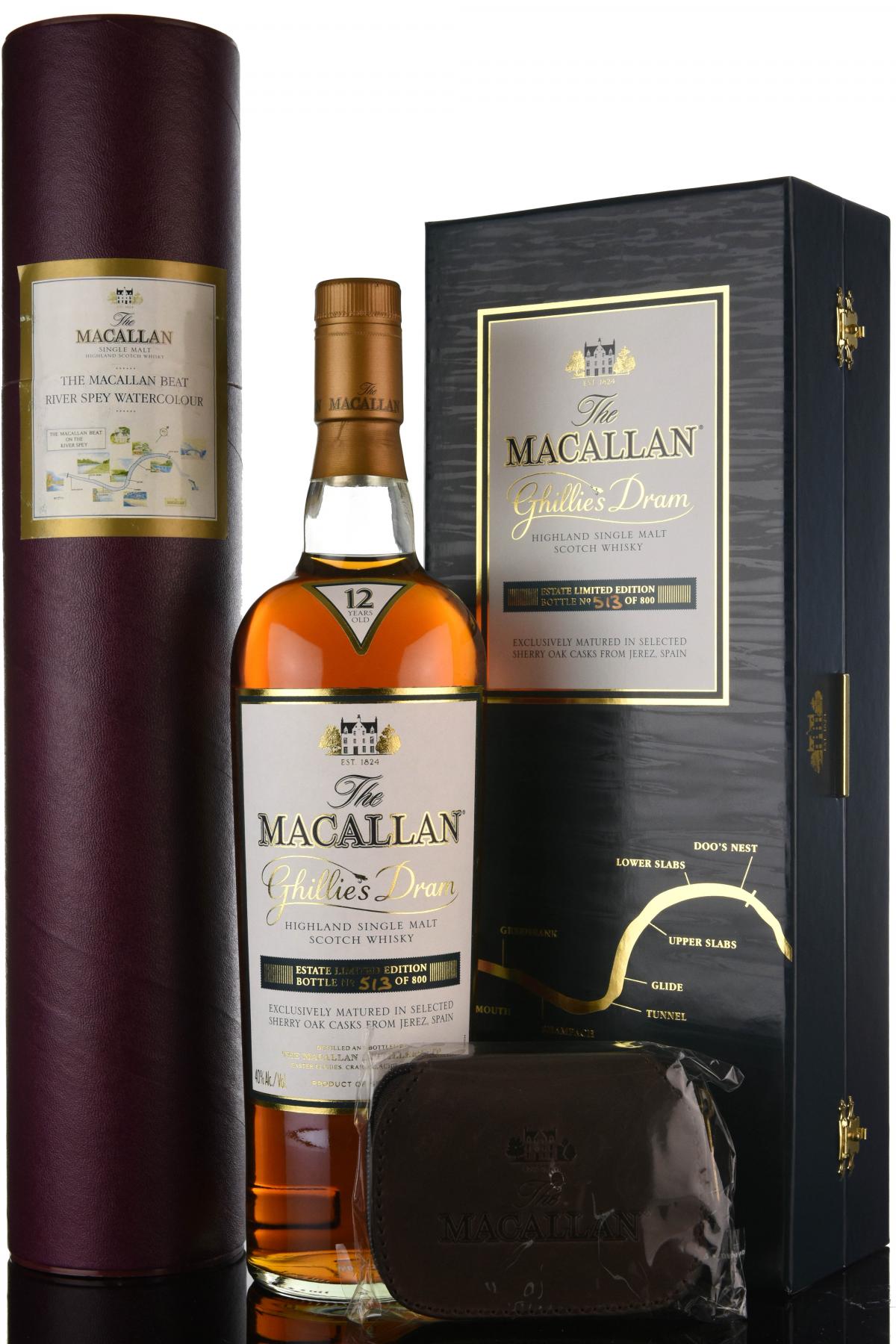 Macallan Ghillies Dram - With Print And Fly Pouch