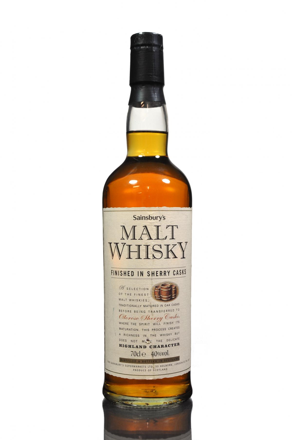 Sainsburys Malt - Sherry Finish