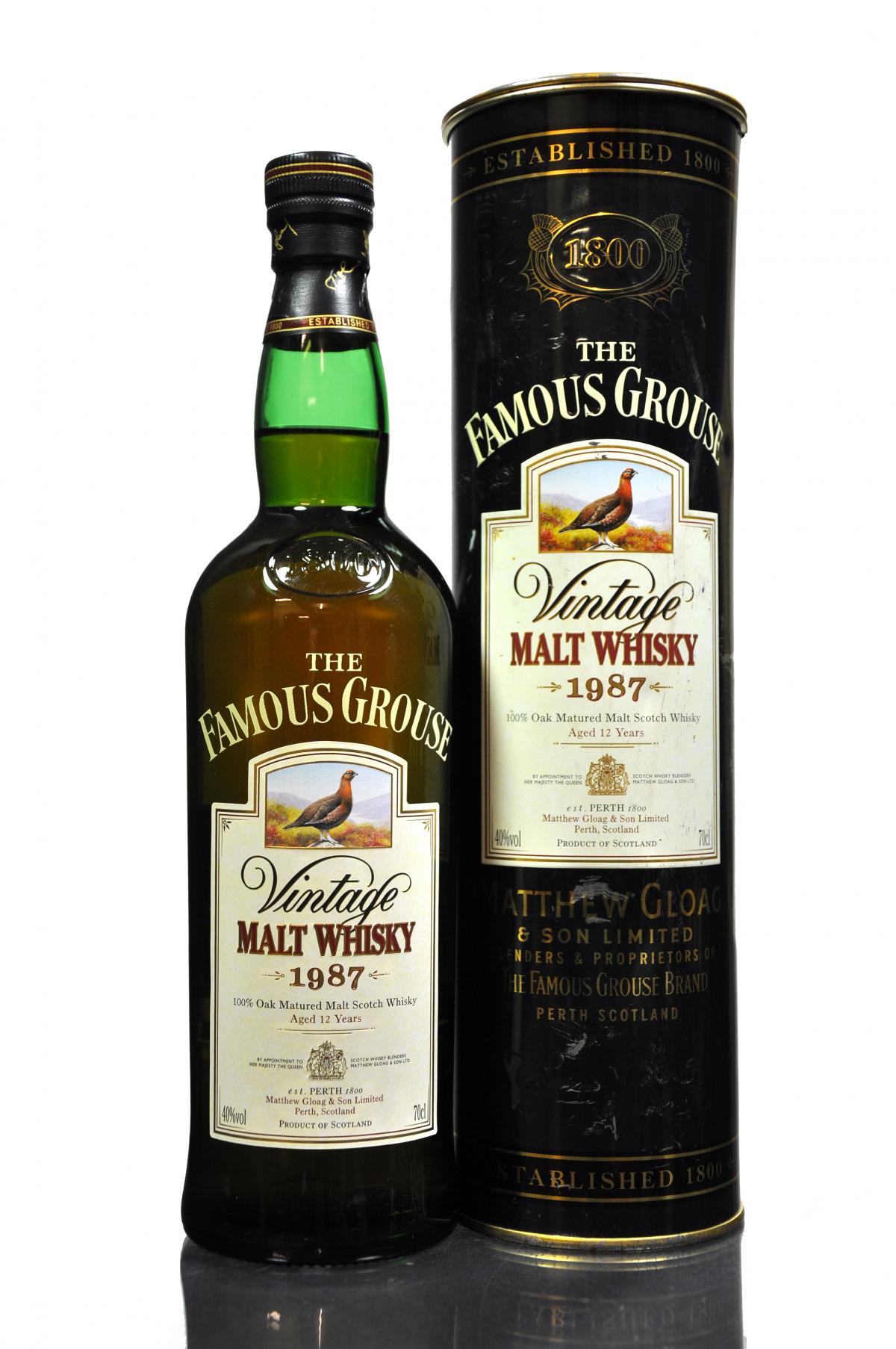 Famous Grouse 1987 - 12 Year Old