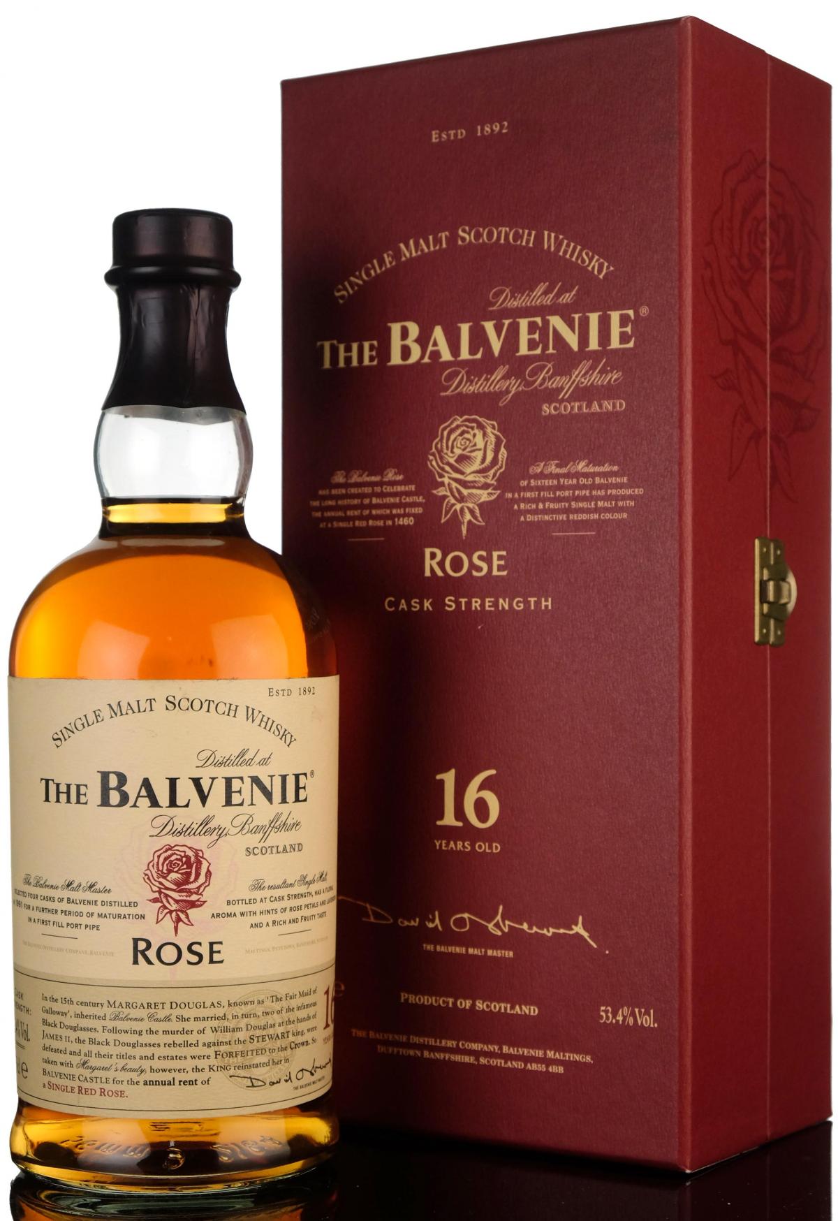 Balvenie 1991-2008 - 16 Year Old - Rose Edition - 1st Release 53.4%