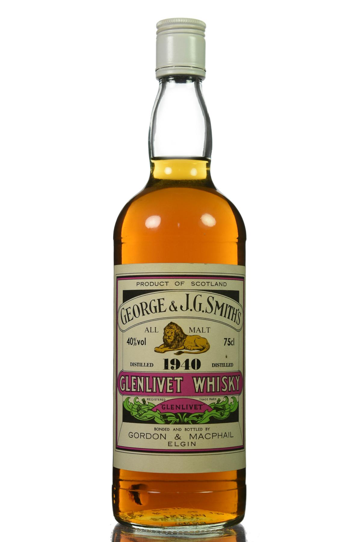 Glenlivet 1940 - Gordon & MacPhail - 1980s