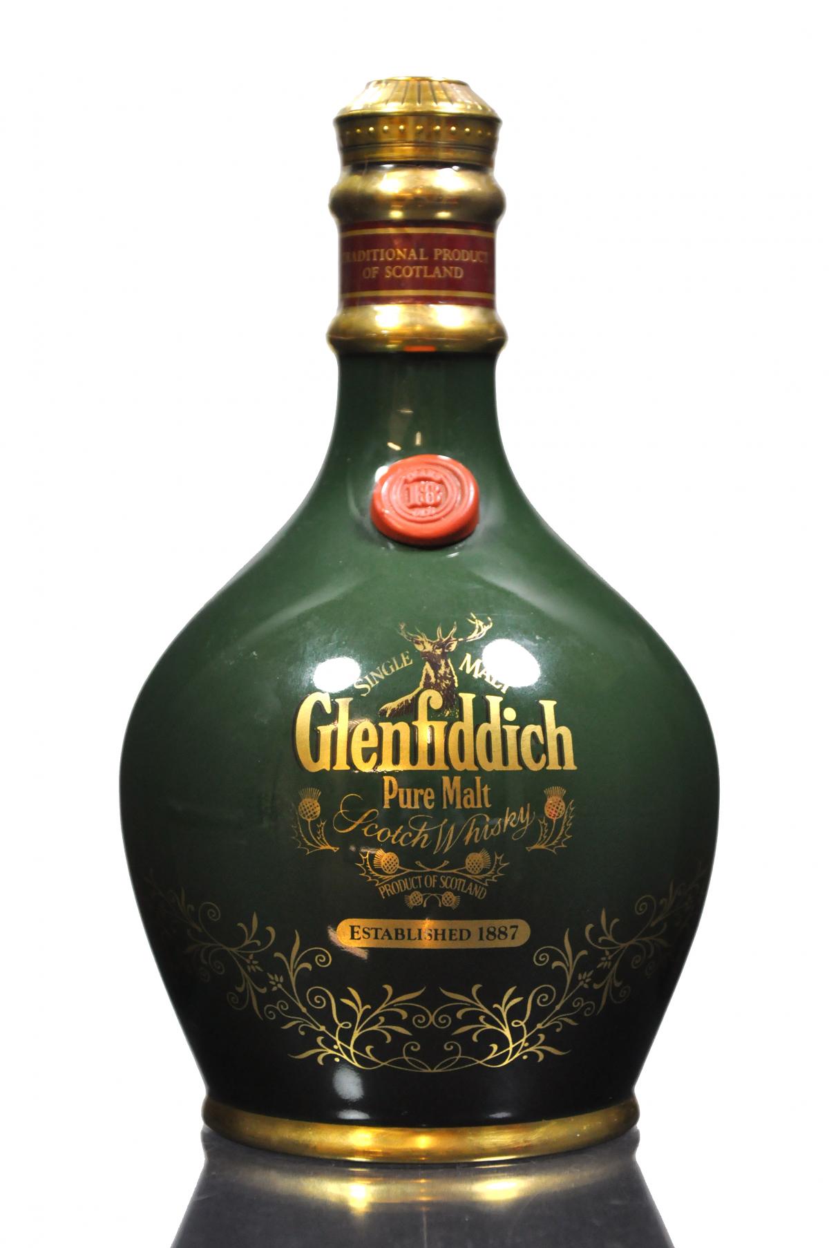 Glenfiddich 18 Year Old - Ancient Reserve - Green Ceramic - 1990s