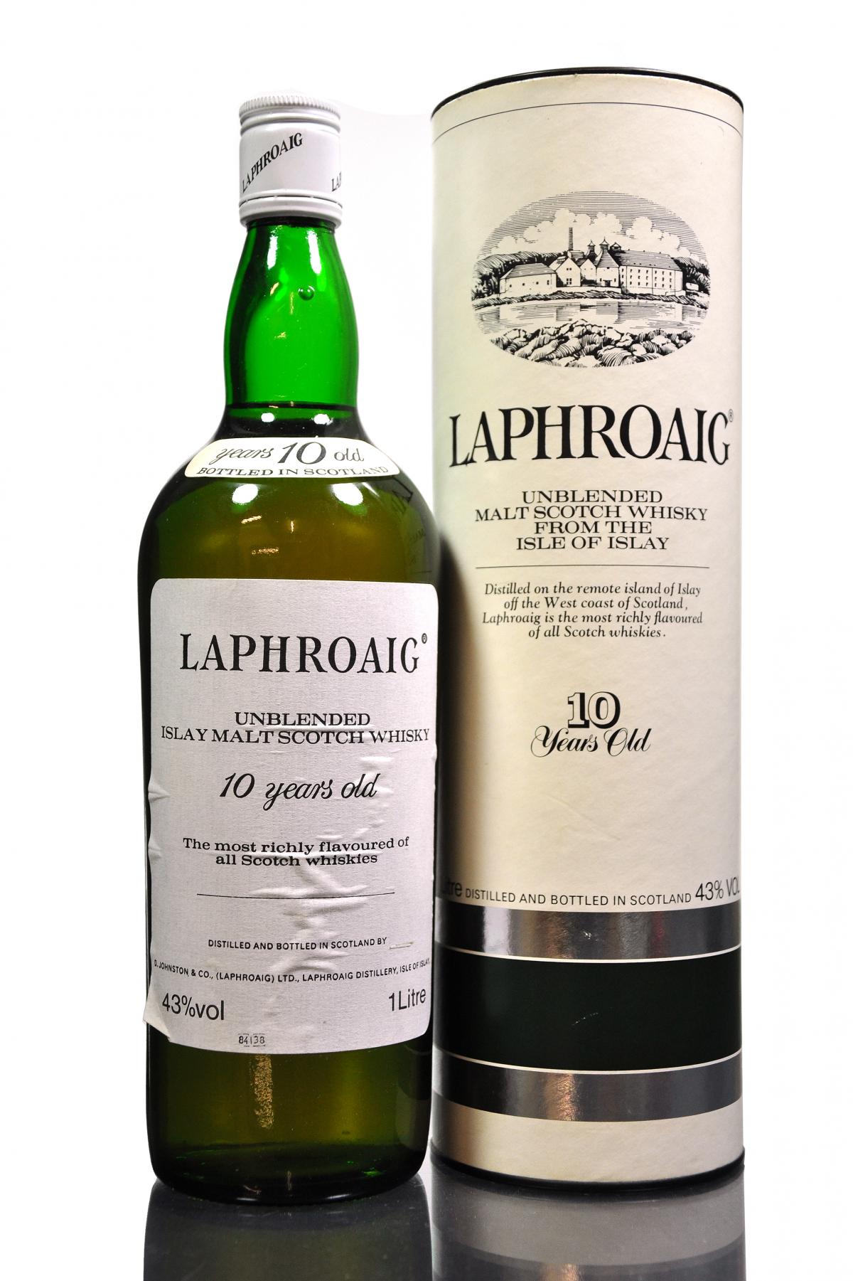 Laphroaig 10 Year Old - 1984 Release - 1 Litre