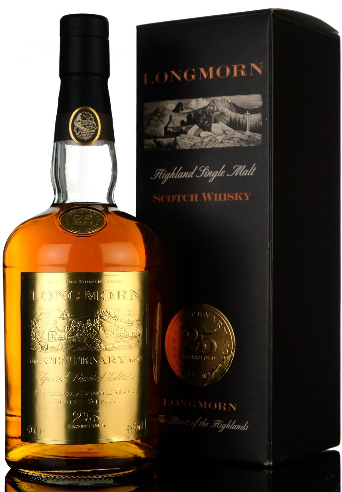 Longmorn 25 Year Old - Centenary Edition - Bottled 1994