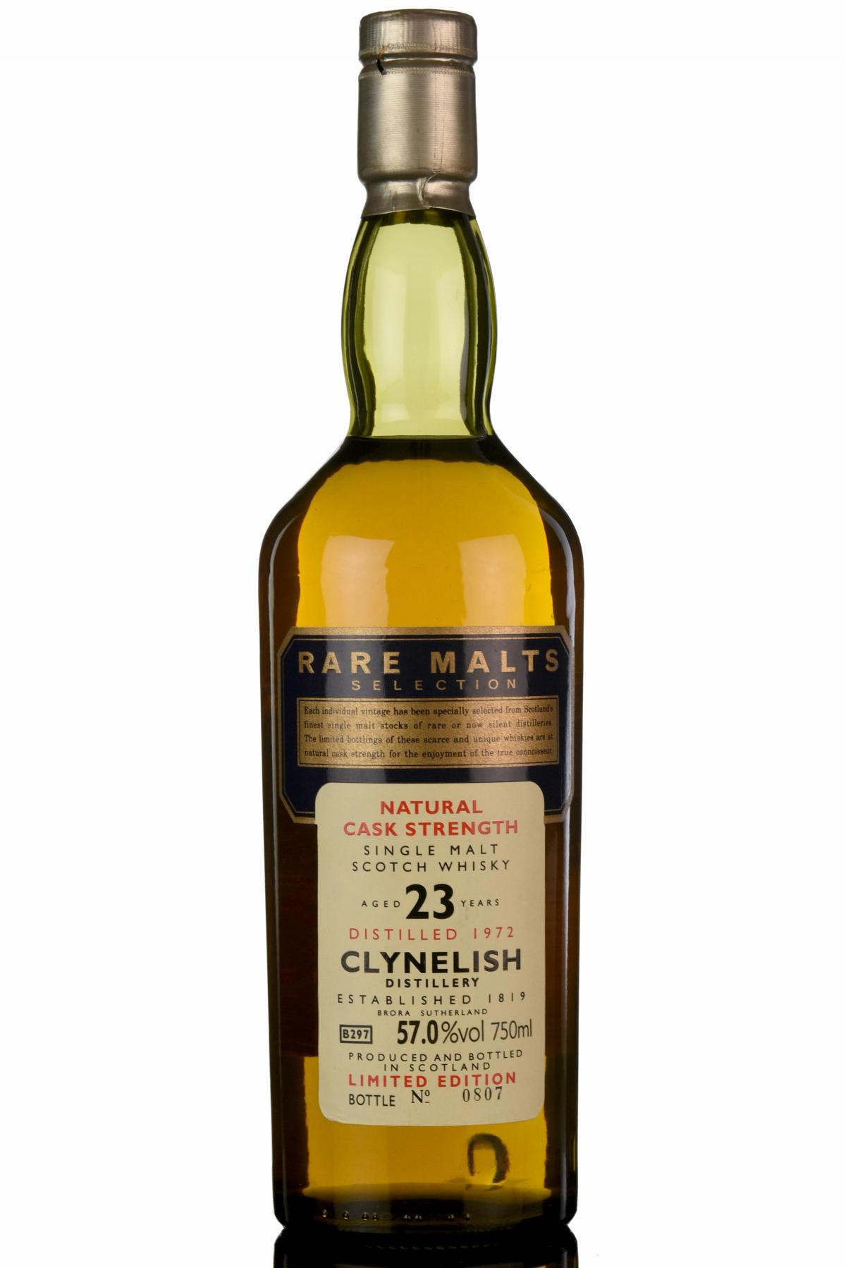 Clynelish 1972 - 23 Year Old - Rare Malts 57.0% - South African Import