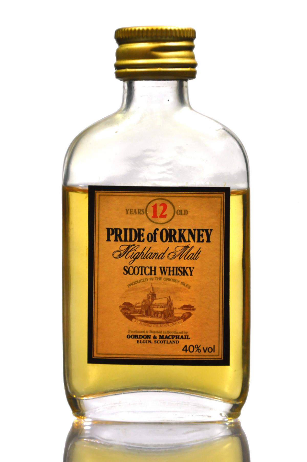 Pride Of Orkney 12 Year Old Miniature - Gordon & MacPhail Miniature