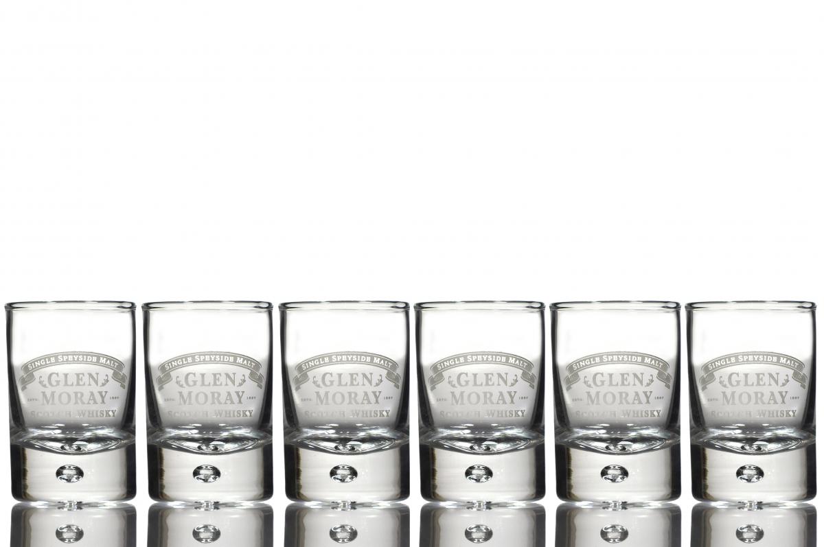 6 x Branded Glen Moray Shot Glasses