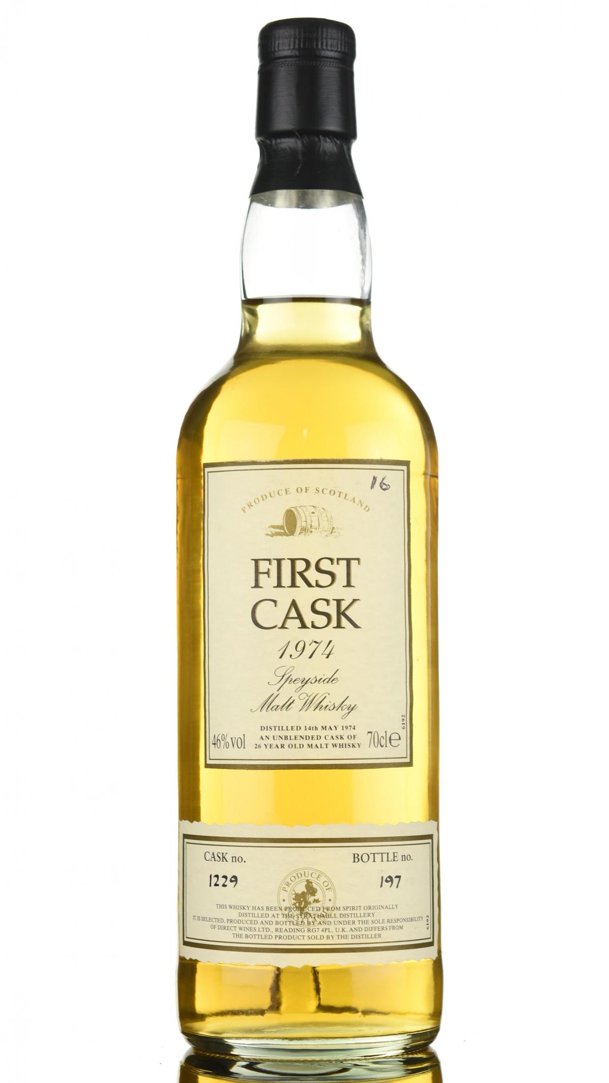 Strathmill 1974 - 26 Year Old - First Cask 1229