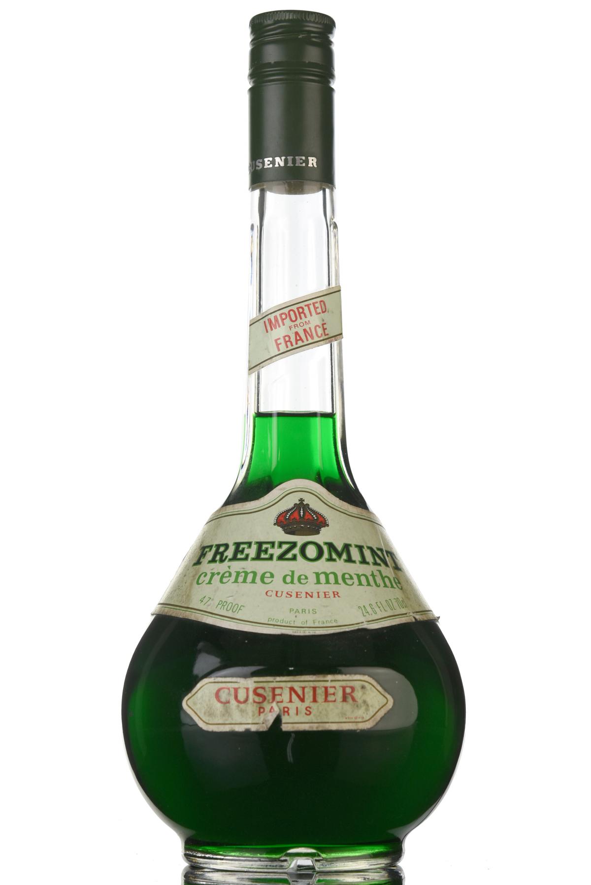 Freezomint Creme De Menthe Liqueur - 1970s