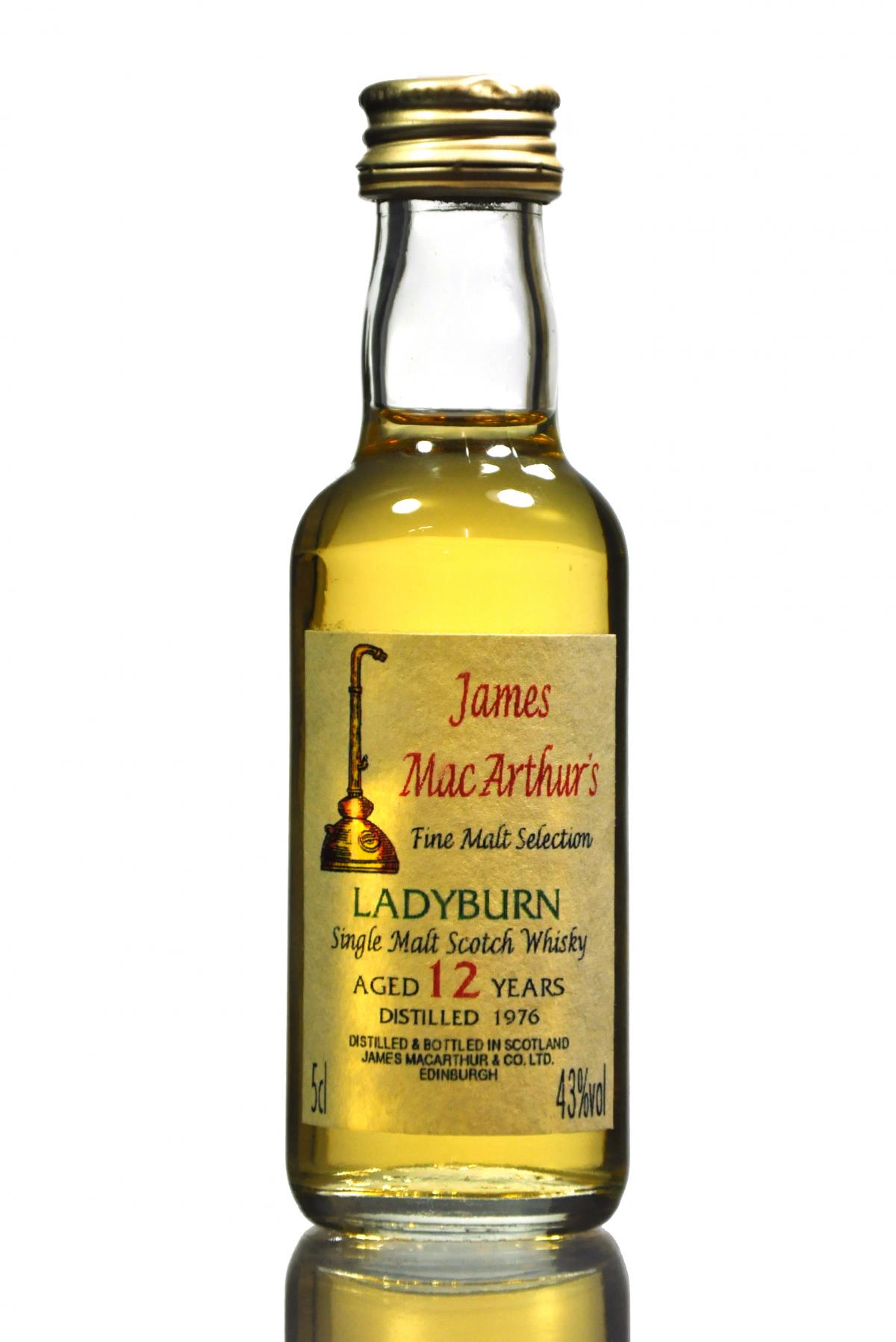 Ladyburn 1976 - 12 Year Old - James MacArthur - Fine Malt Selection Miniature