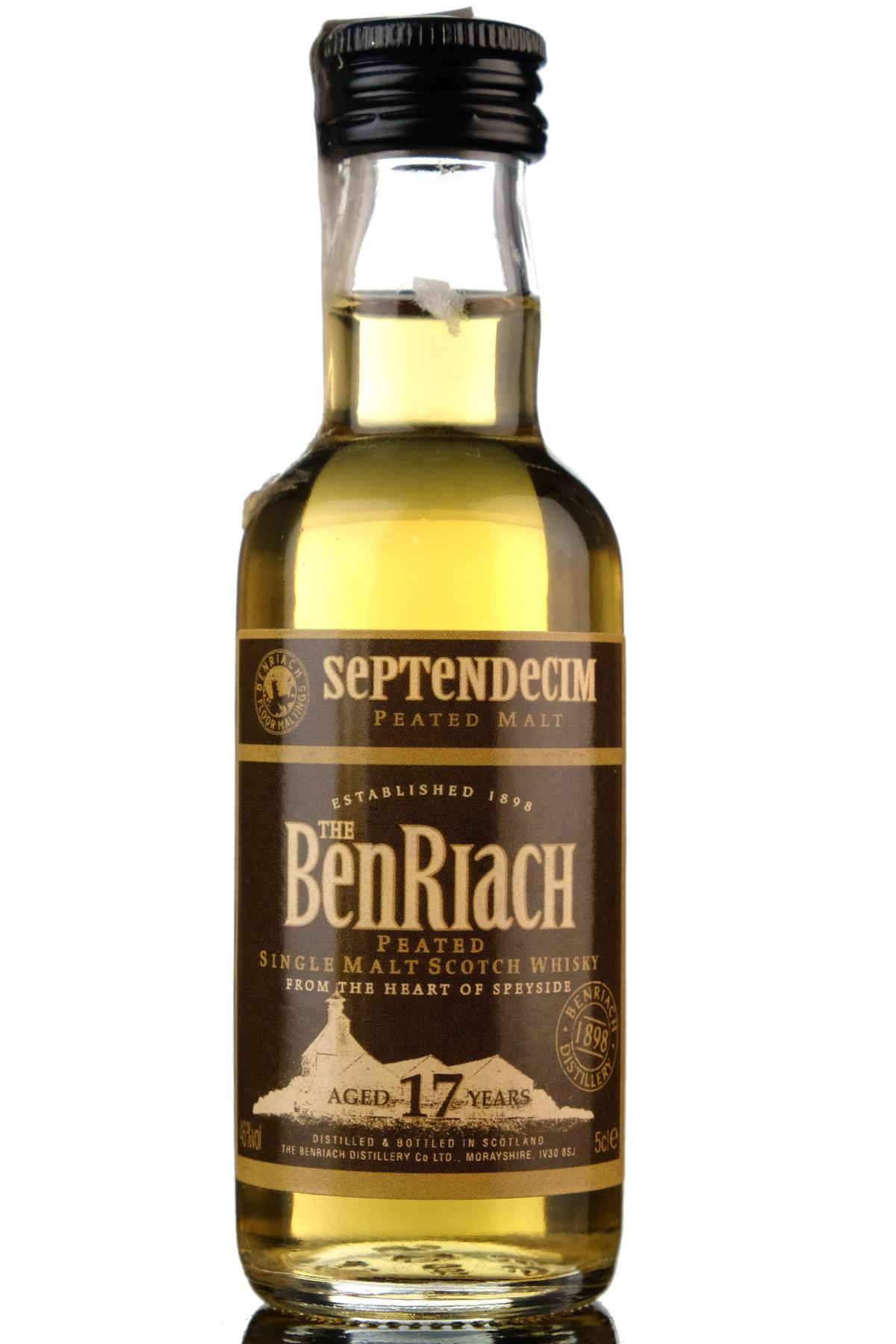 Benriach Septendecim 17 Year Old Miniature