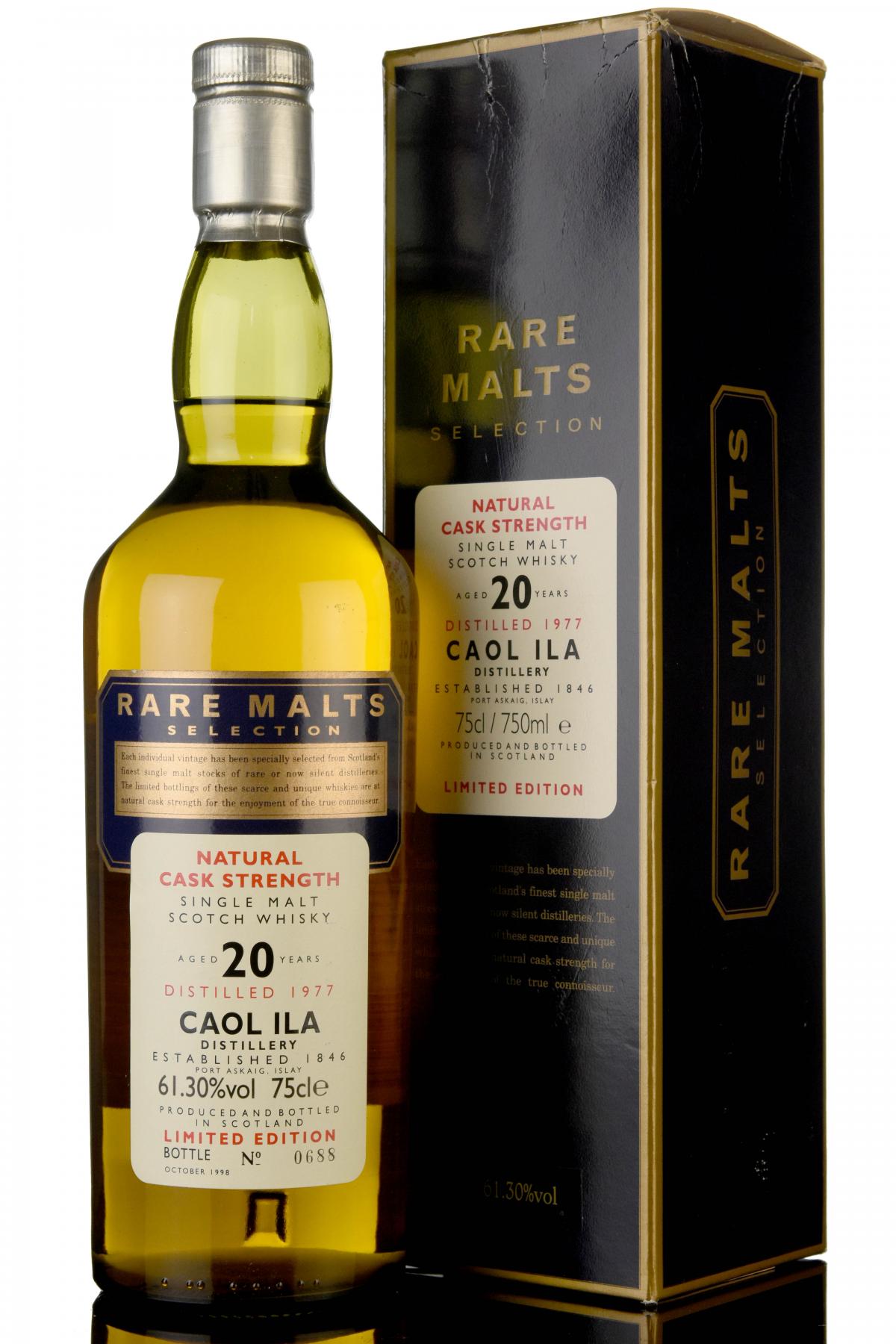 Caol Ila 1977-1998 - 20 Year Old - Rare Malts - 61.30%