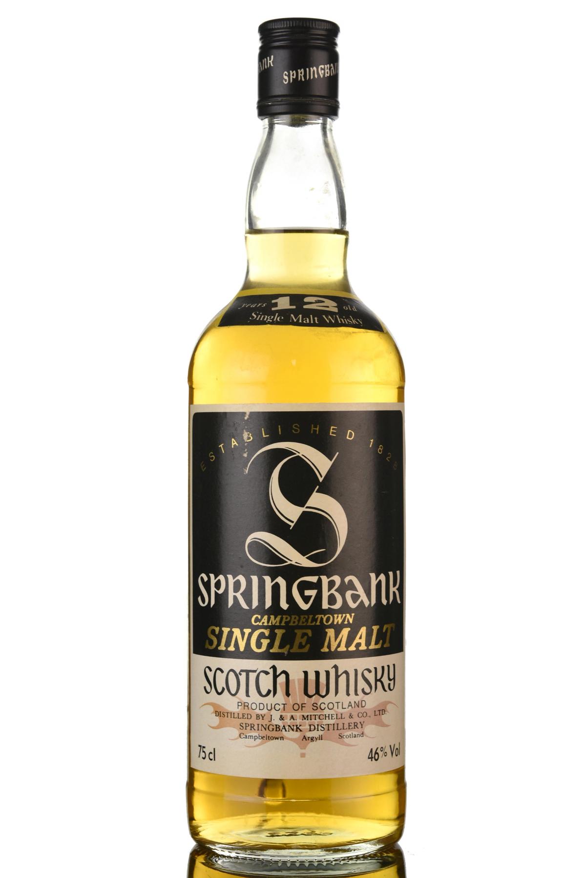 Springbank 12 Year Old - 1980s