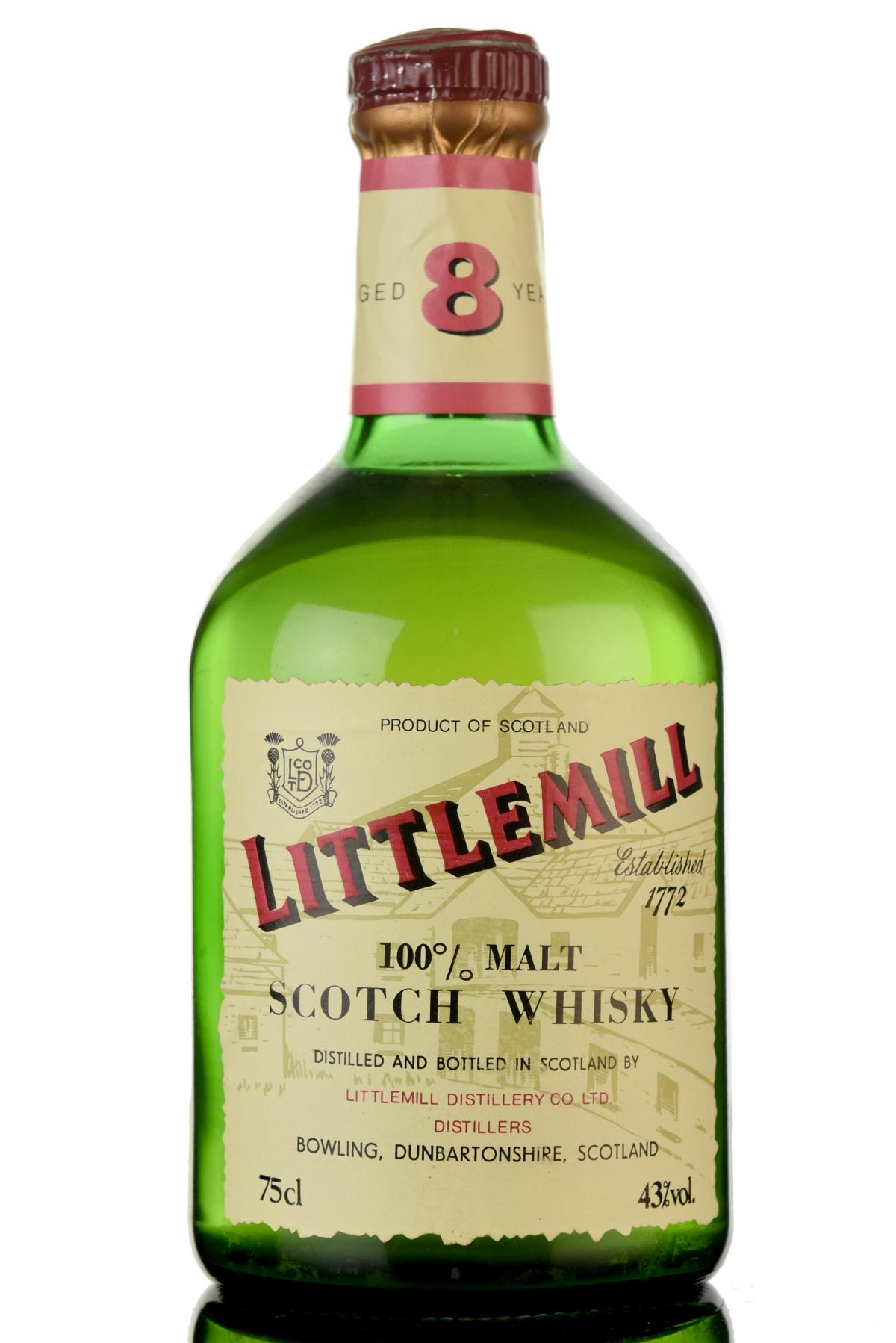 Littlemill 8 Year Old - Circa 1990