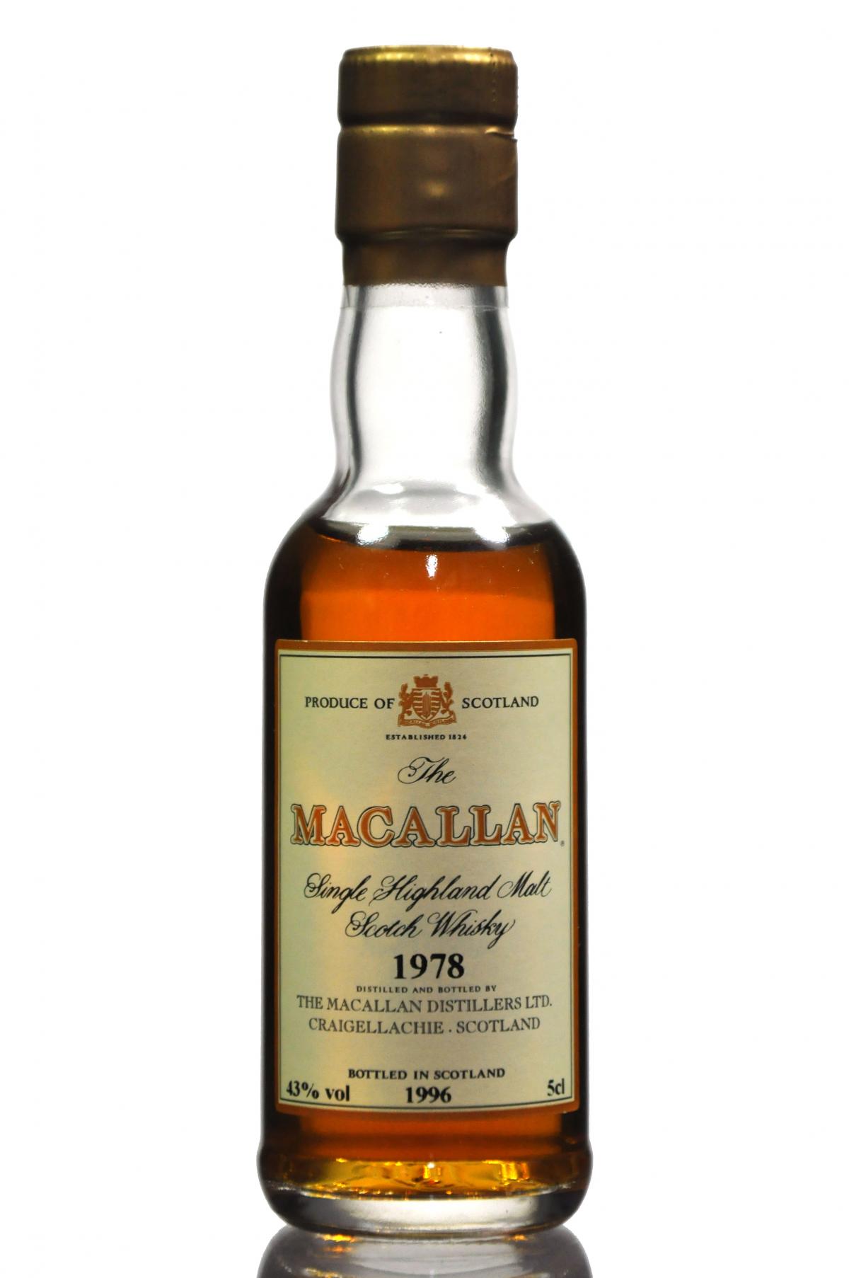 Macallan 1978-1996 Miniature