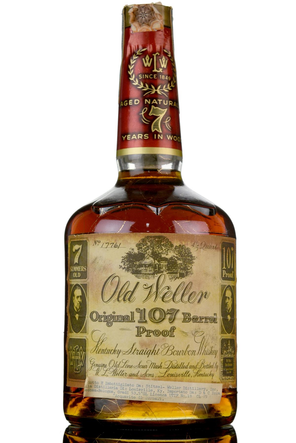Old Weller 7 Year Old - The Original 107 Proof