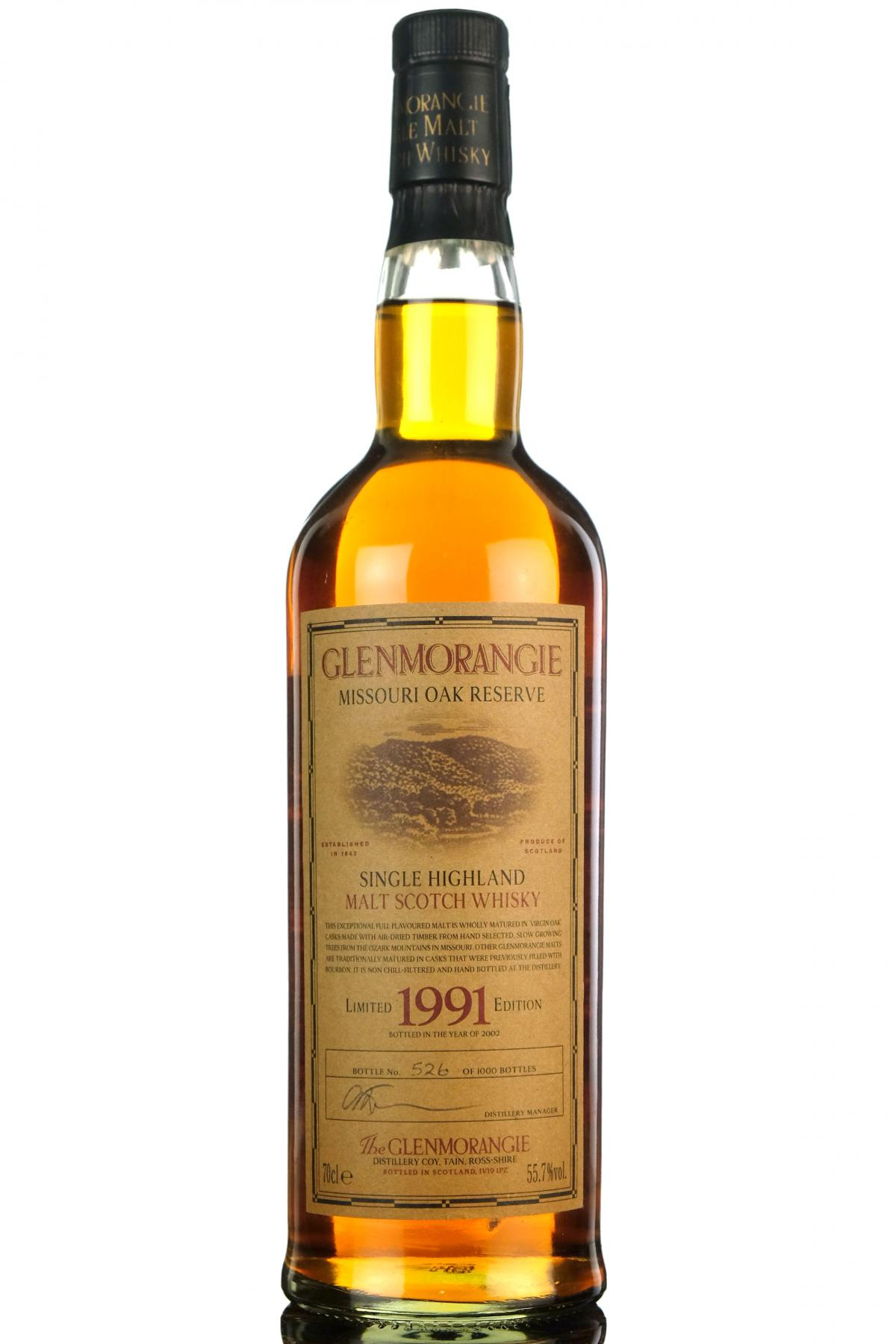 Glenmorangie 1991-2002 - Missouri Oak