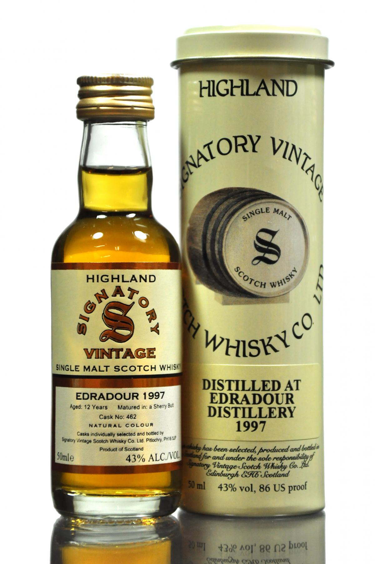 Edradour 1997 - 12 Year Old - Signatory Vintage Miniature