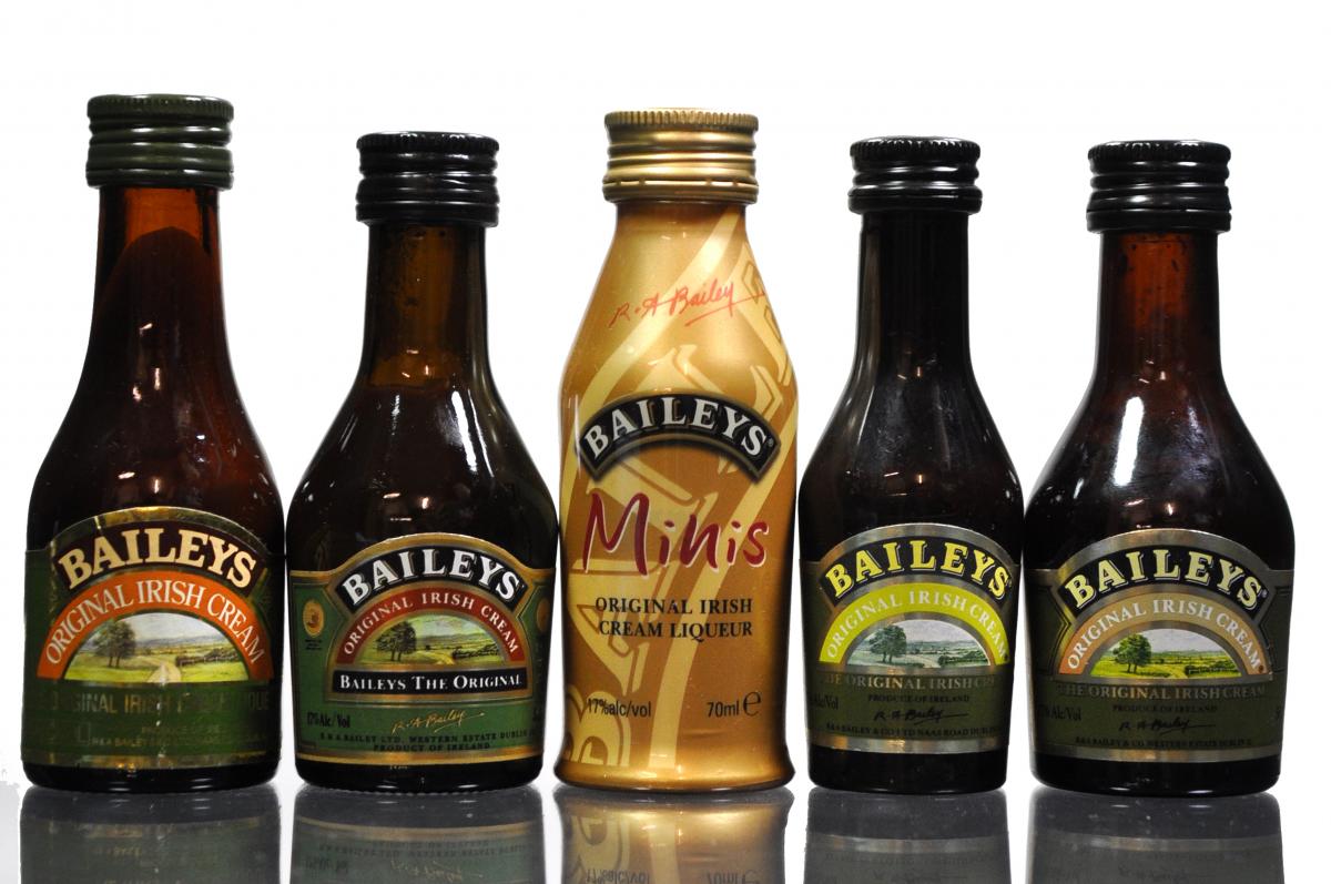 5 x Baileys Miniatures