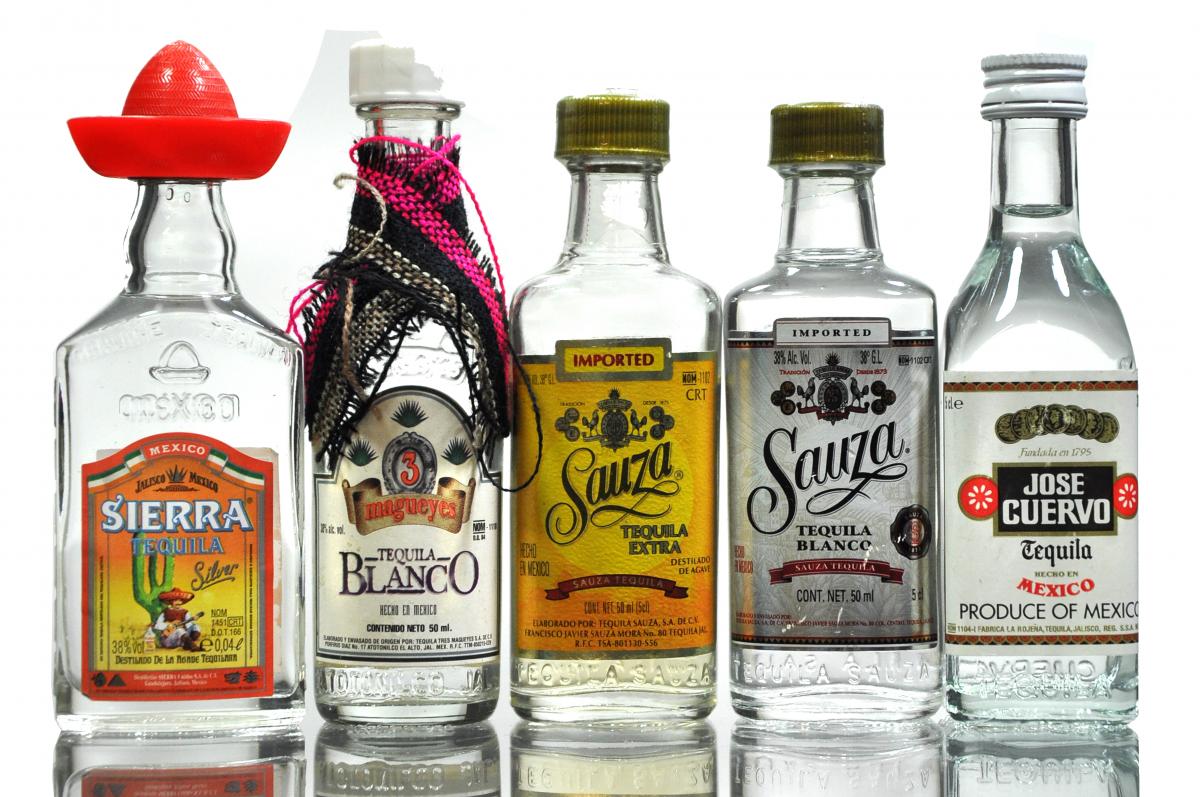 5 x Tequila Miniatures