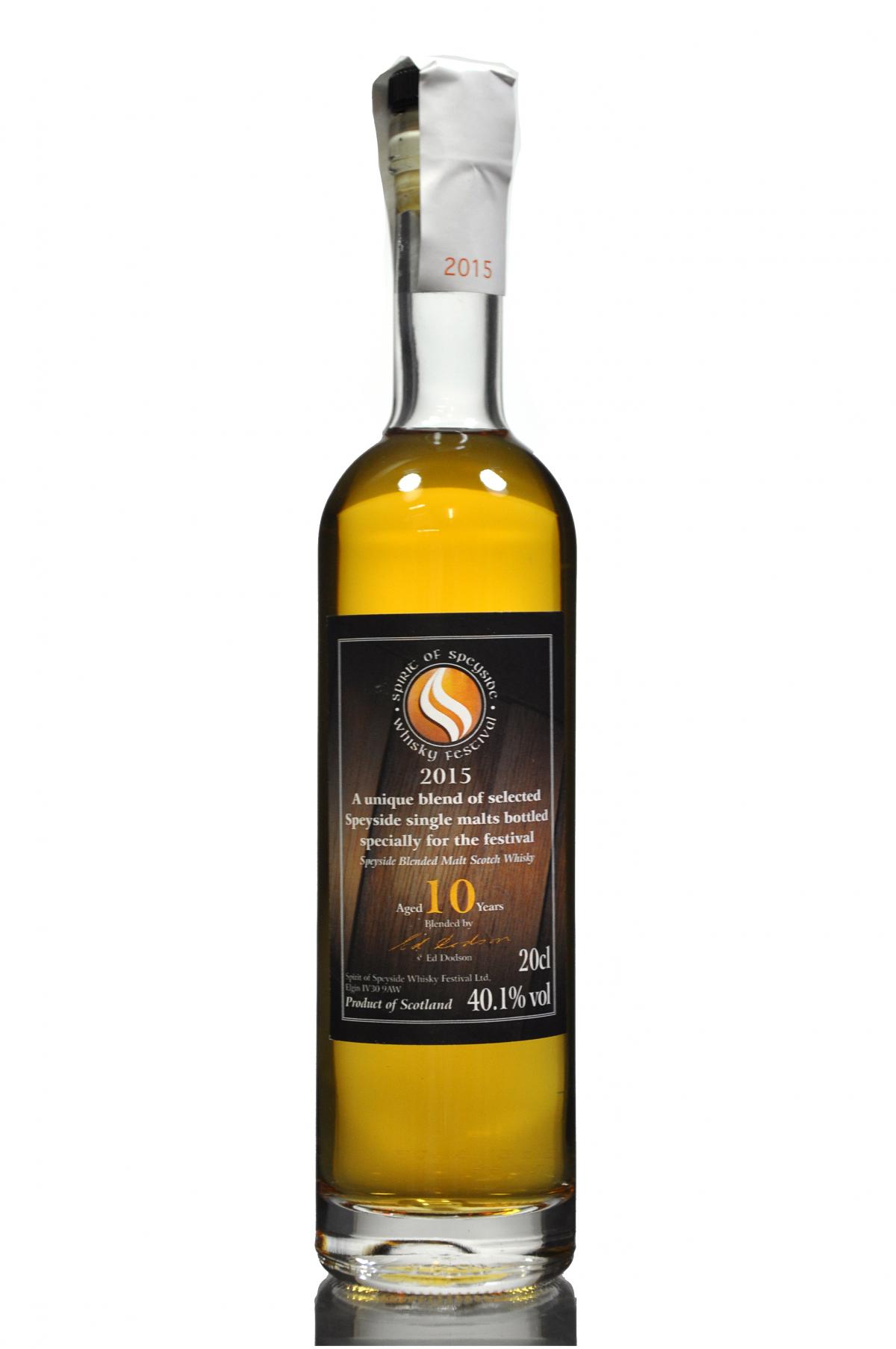 Speyside Festival 2015 - 10 Year Old - 20cl