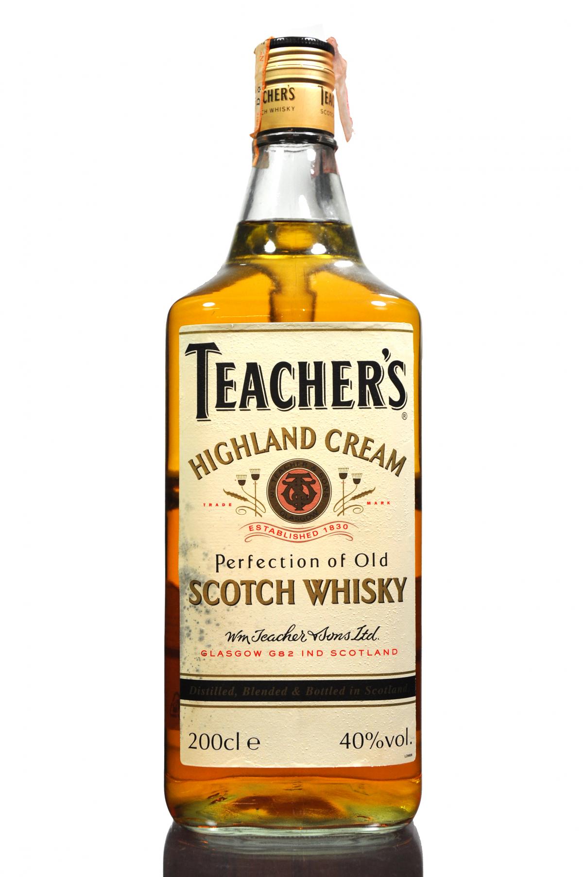 Teachers Highland Cream - 2 Litres