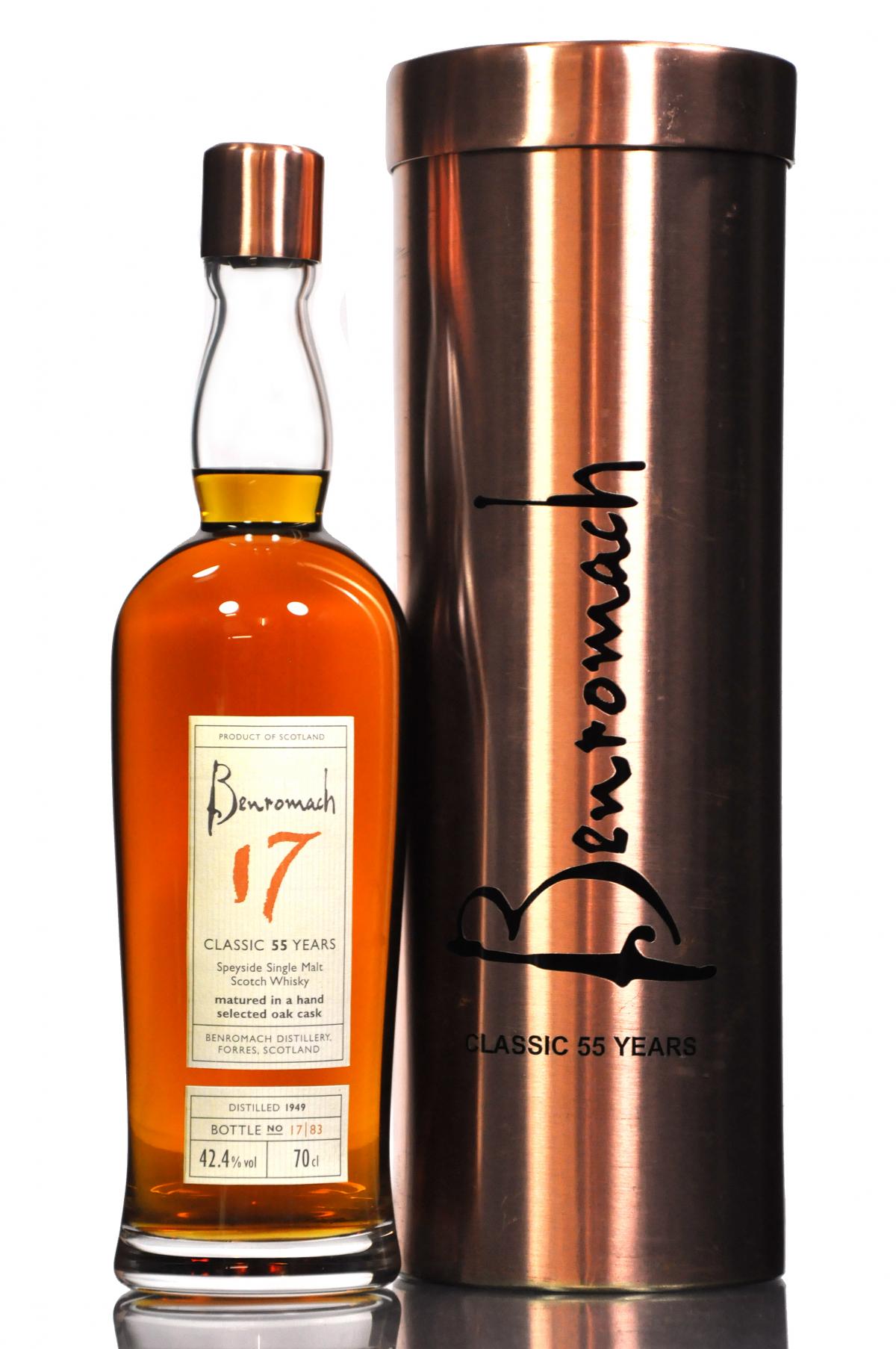 Benromach Classic 1949 - 55 Year Old - 83 Bottles Only