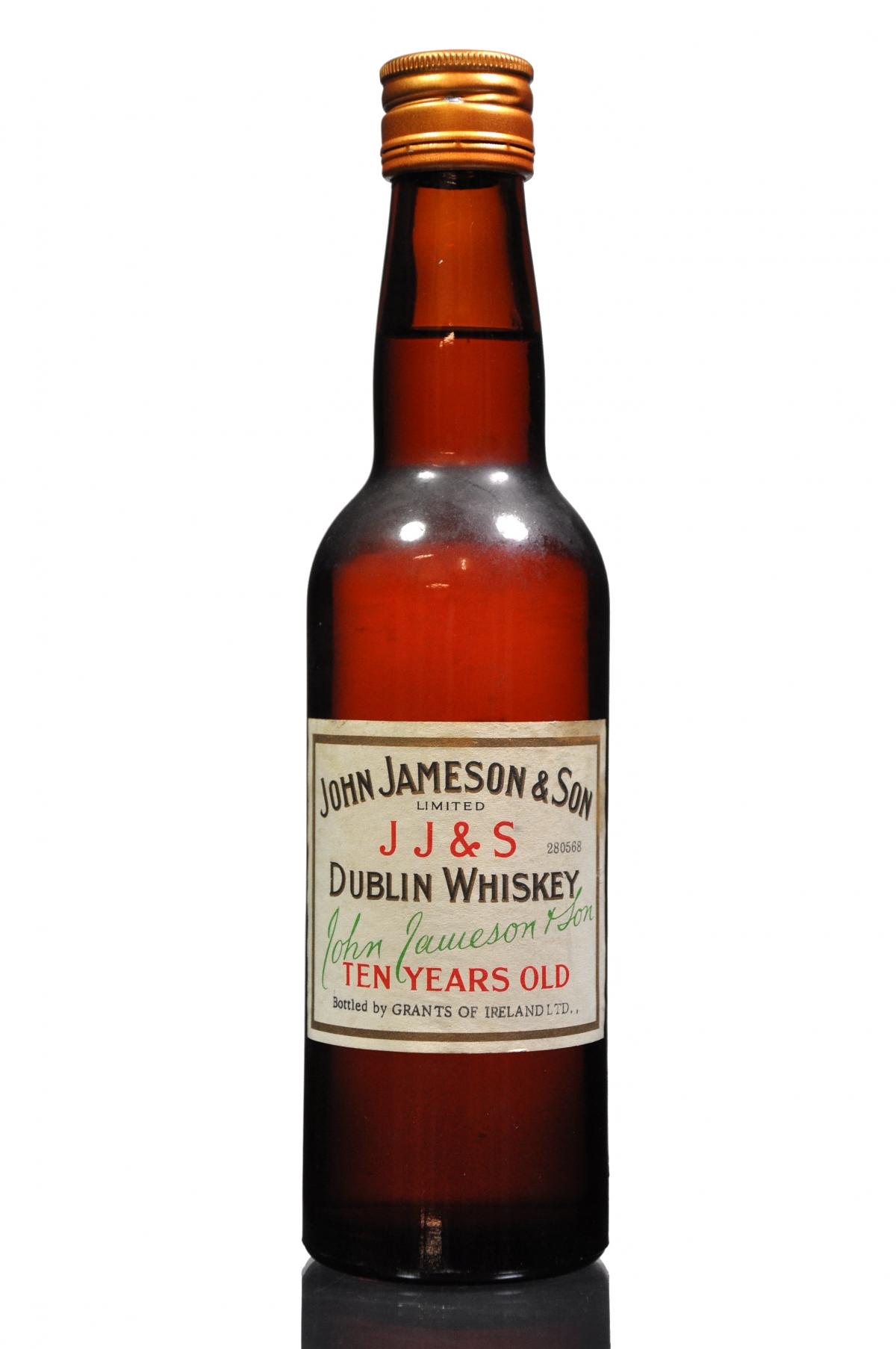 Jameson 10 Year Old - Half Bottle - 1960s - Irish Whiskey