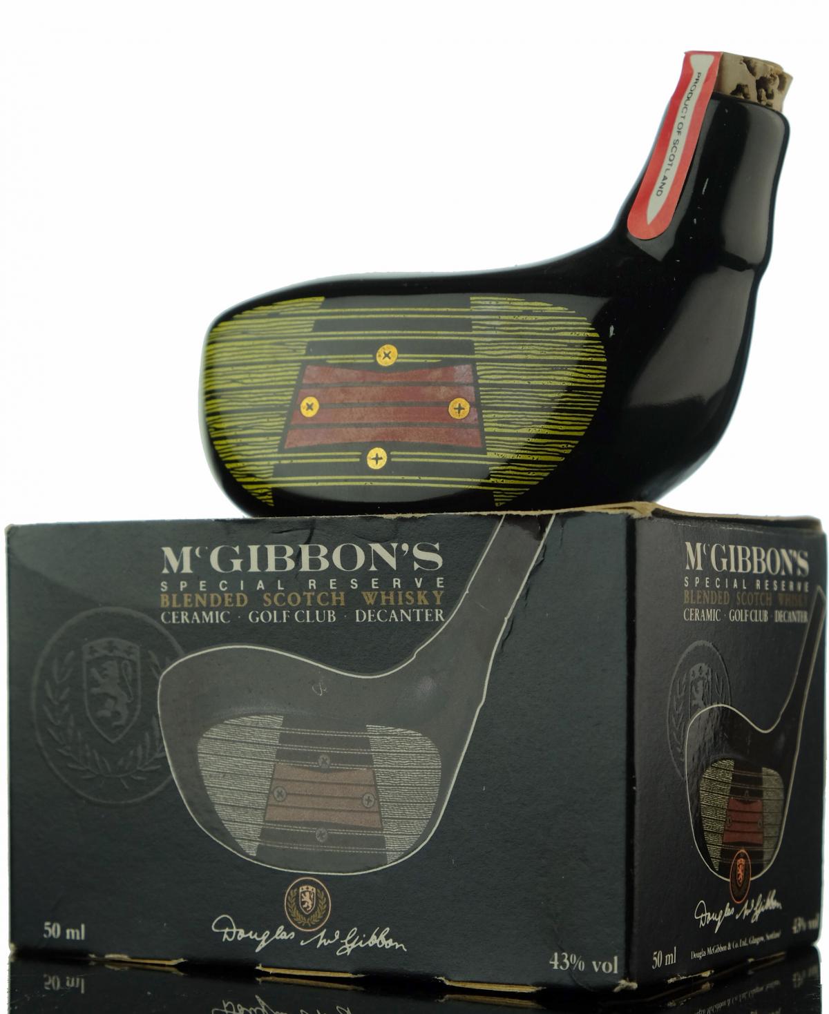 McGibbons Ceramic Golf Head Miniature