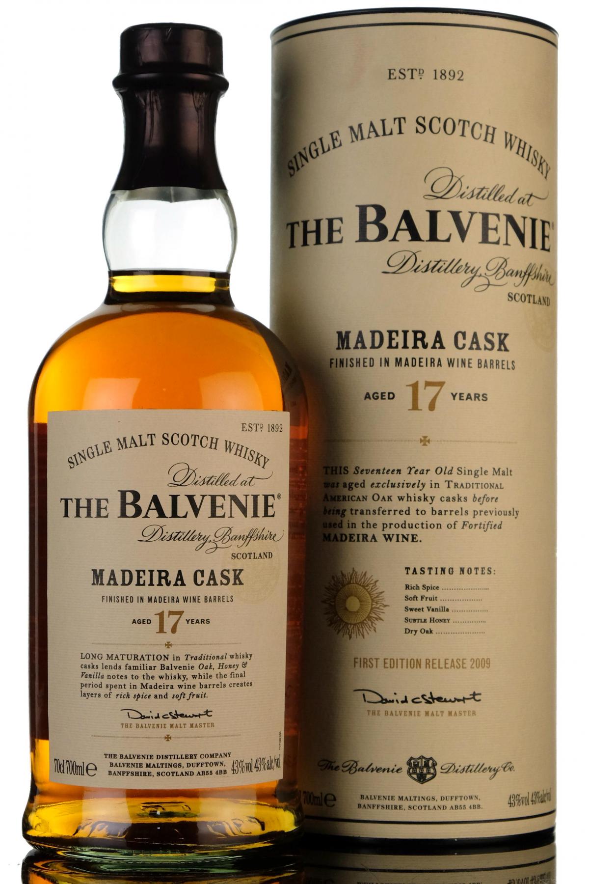 Balvenie 17 Year Old - Madeira Cask - 1st Edition - 2009 Release