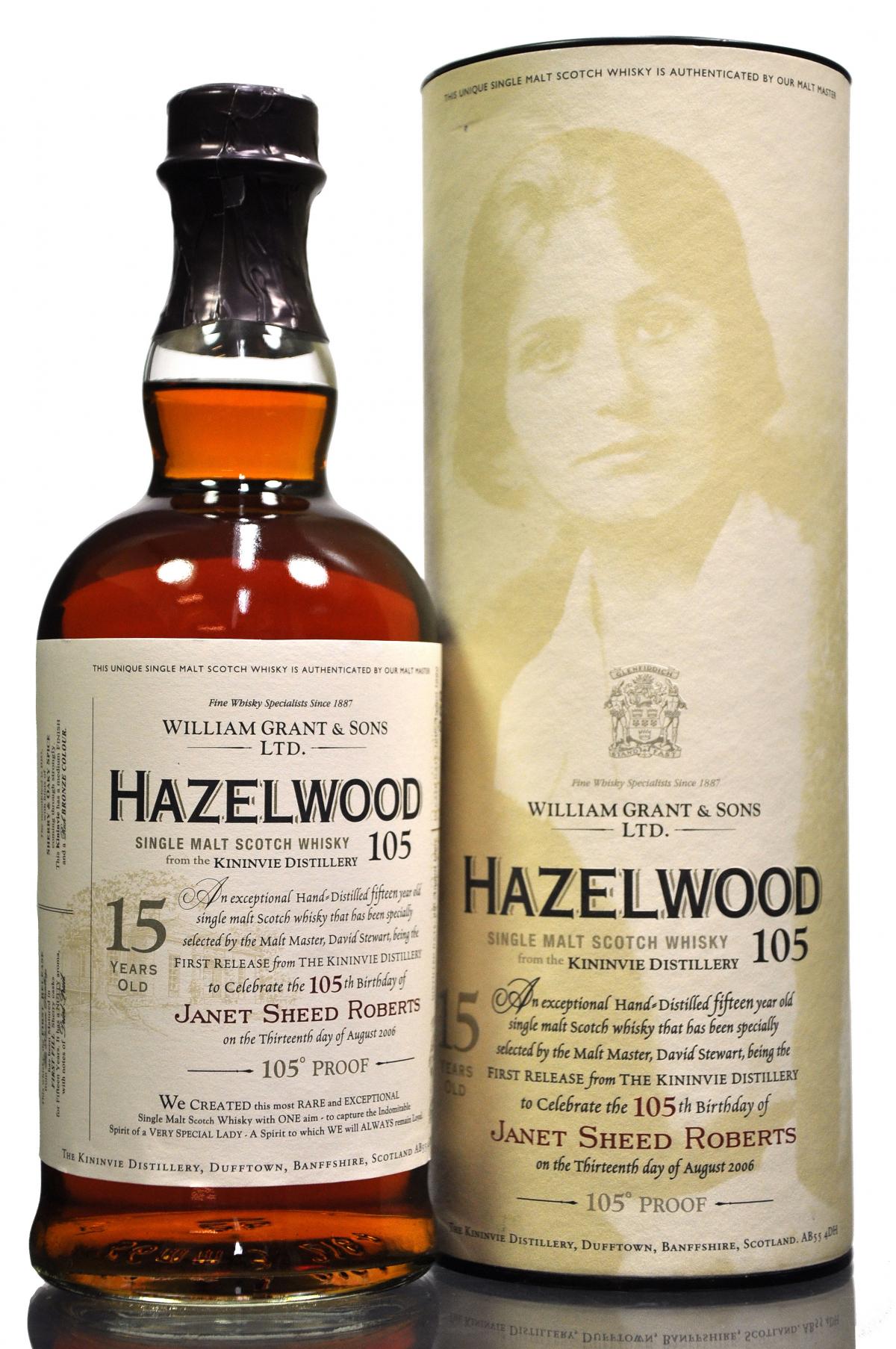 Hazelwood 15 Year Old - 105 Proof