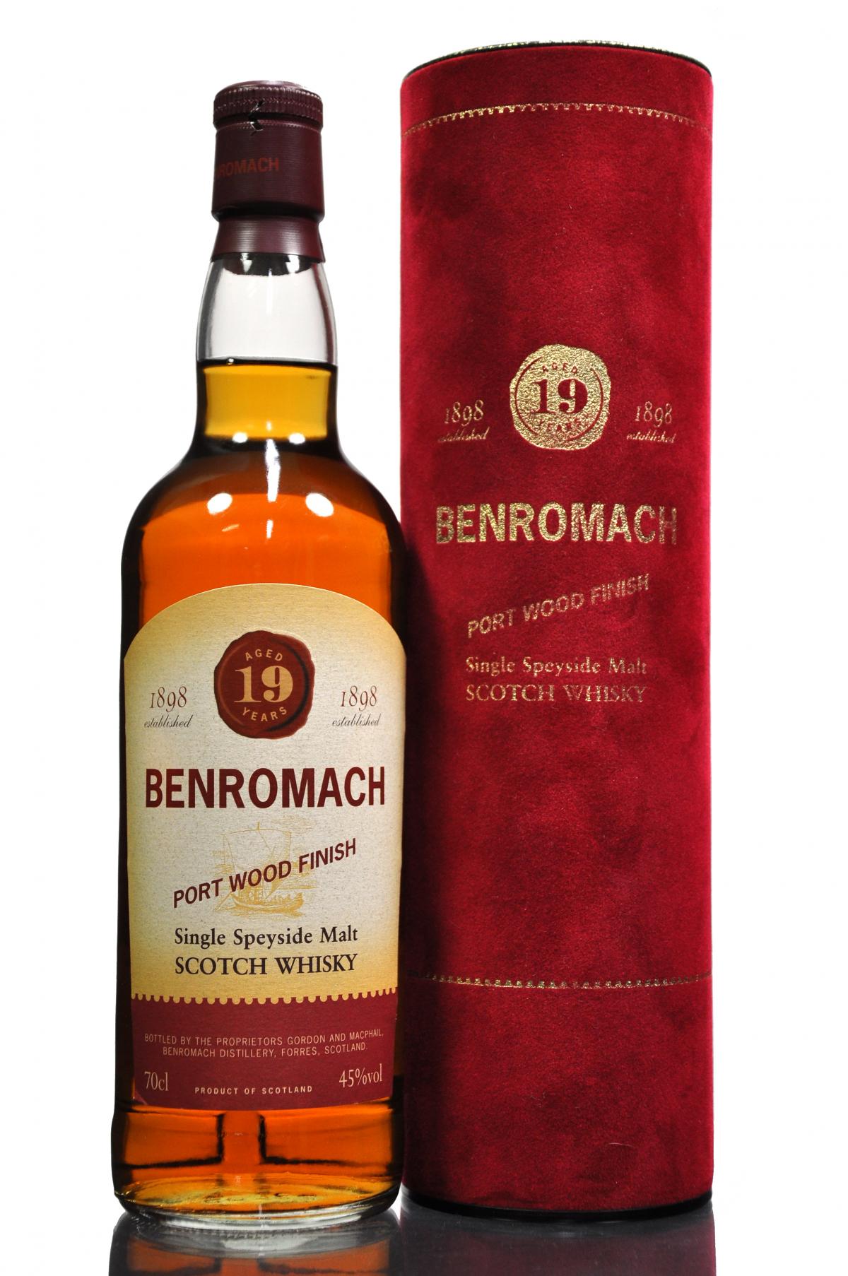 Benromach 19 Year Old - Port Wood