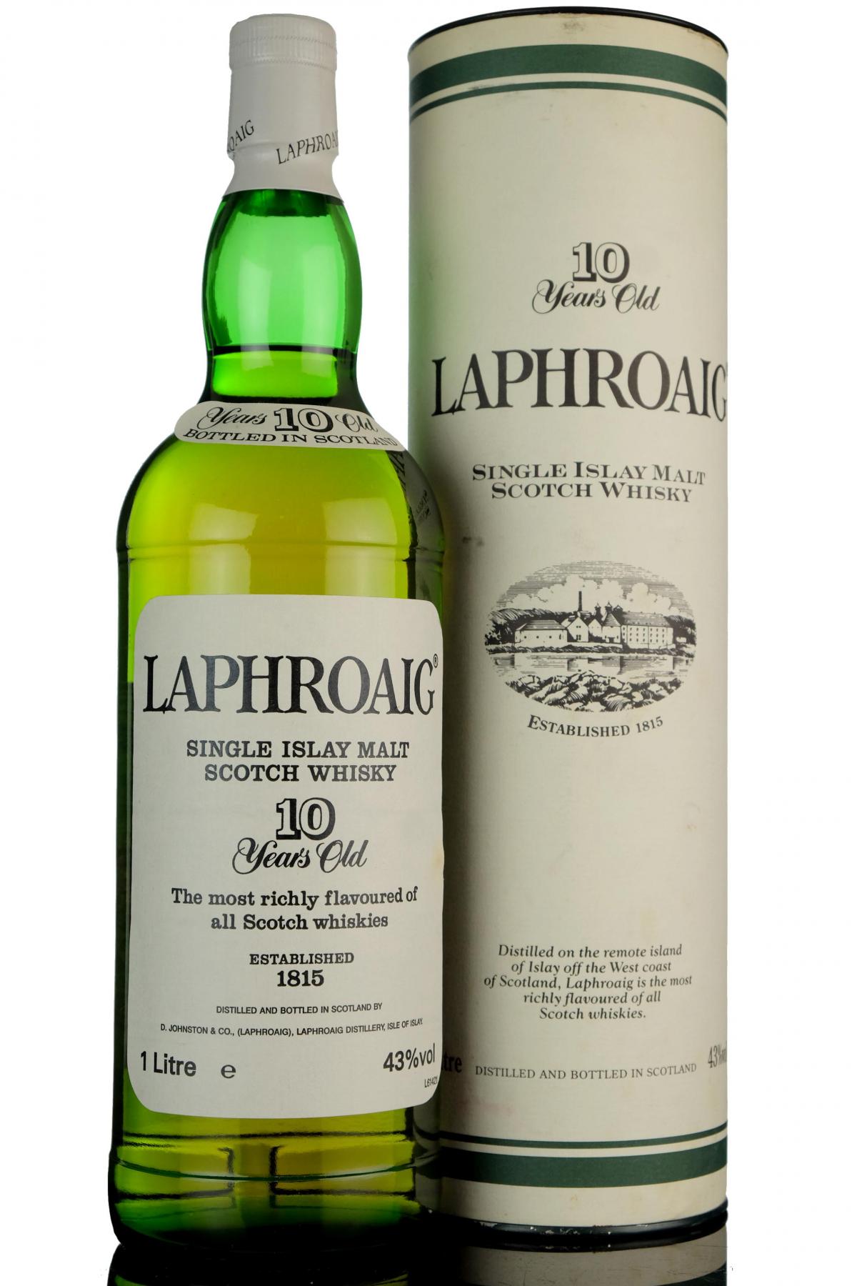 Laphroaig 10 Year Old - Circa 2000 - 1 Litre