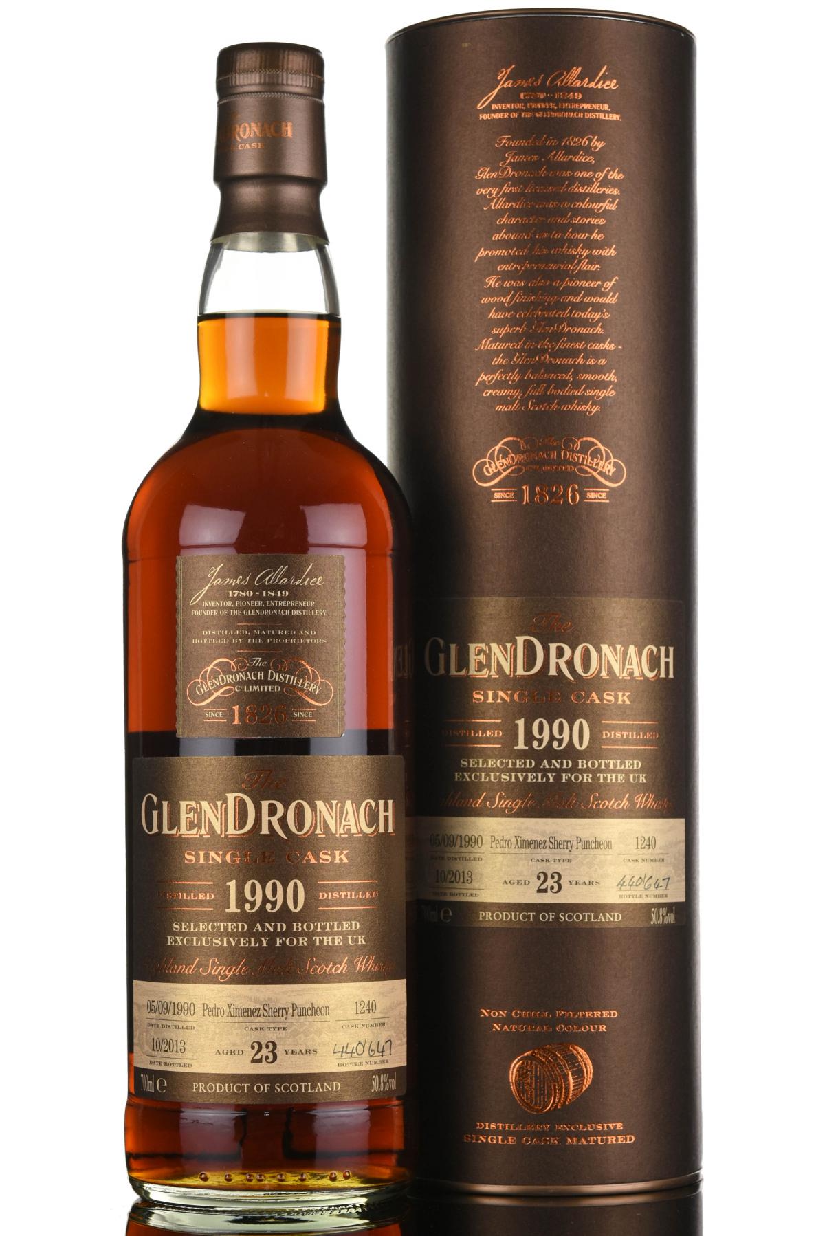 Glendronach 1990-2013 - 23 Year Old - Cask 1240