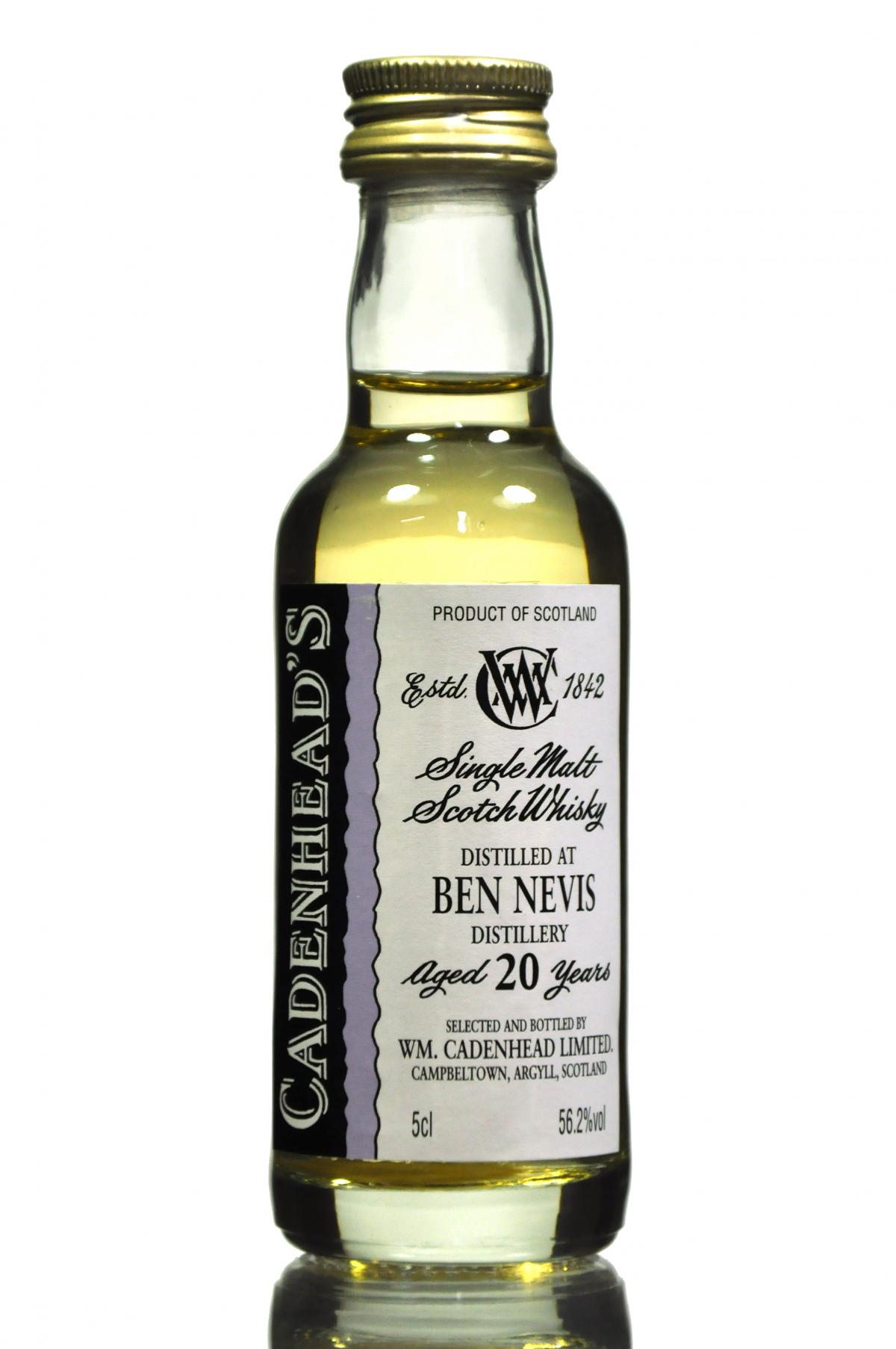 Ben Nevis 20 Year Old - Cadenheads - Miniature