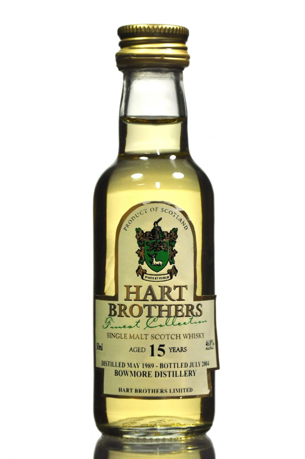 Bowmore 1989-2004 - 15 Year Old - Hart Brothers - Finest Collection Miniature