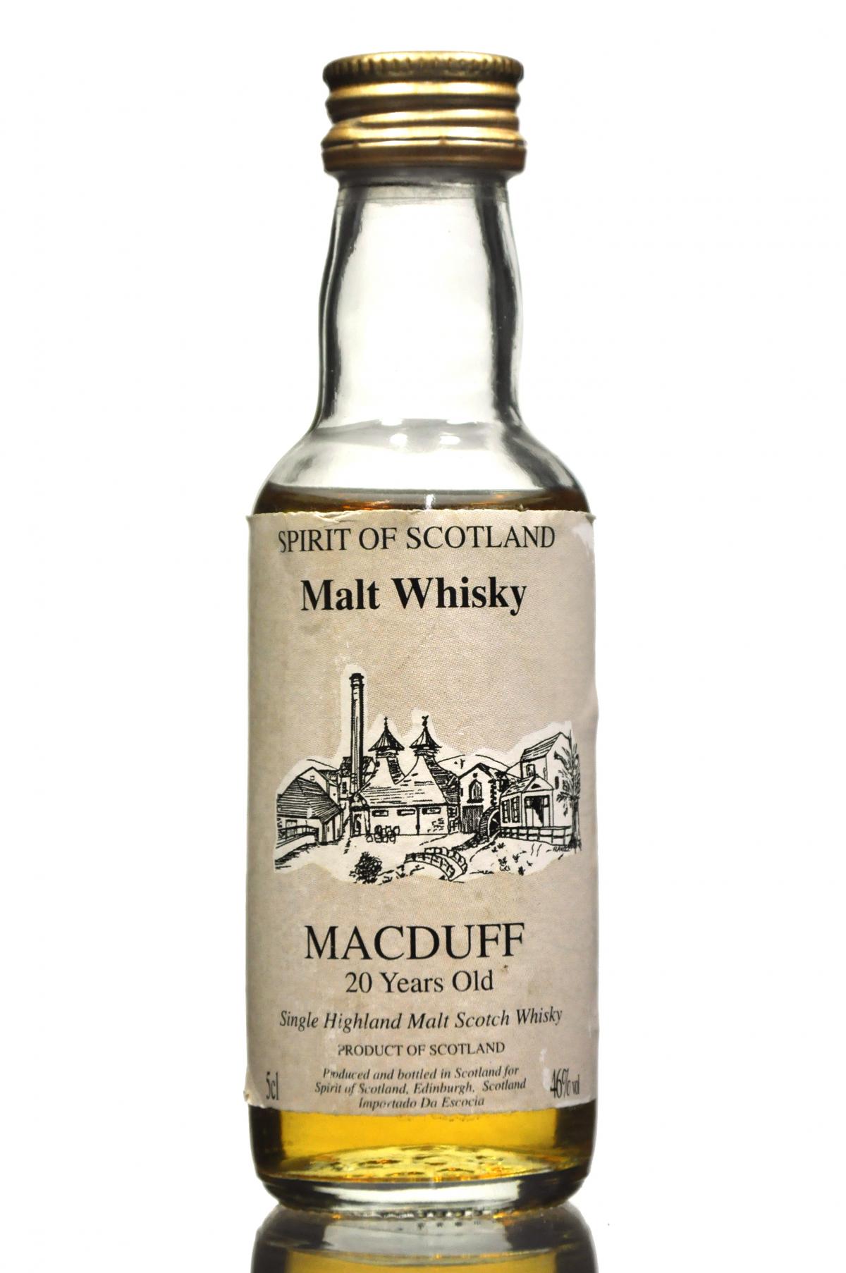 Macduff 20 Year Old - Spirit Of Scotland Miniature