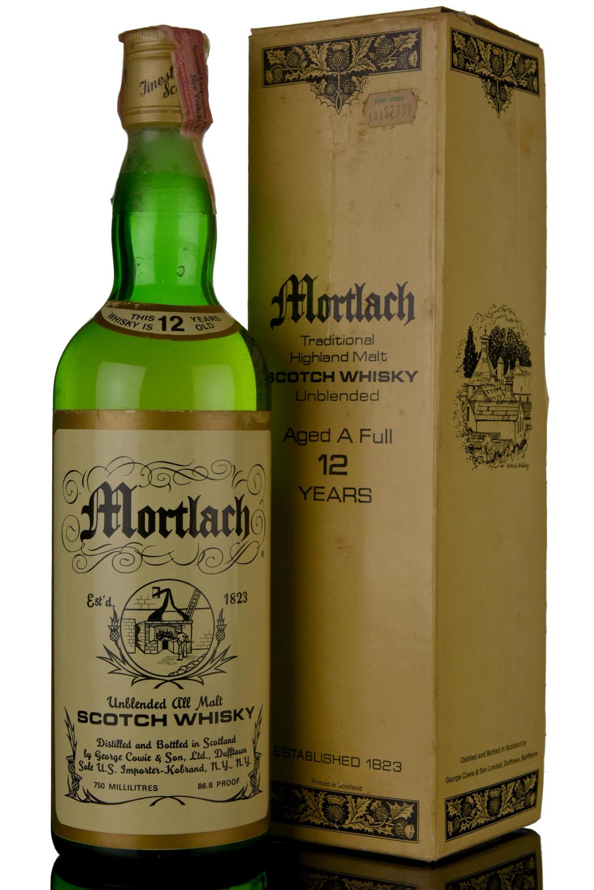 Mortlach 12 Year Old - Circa 1980 - US Import
