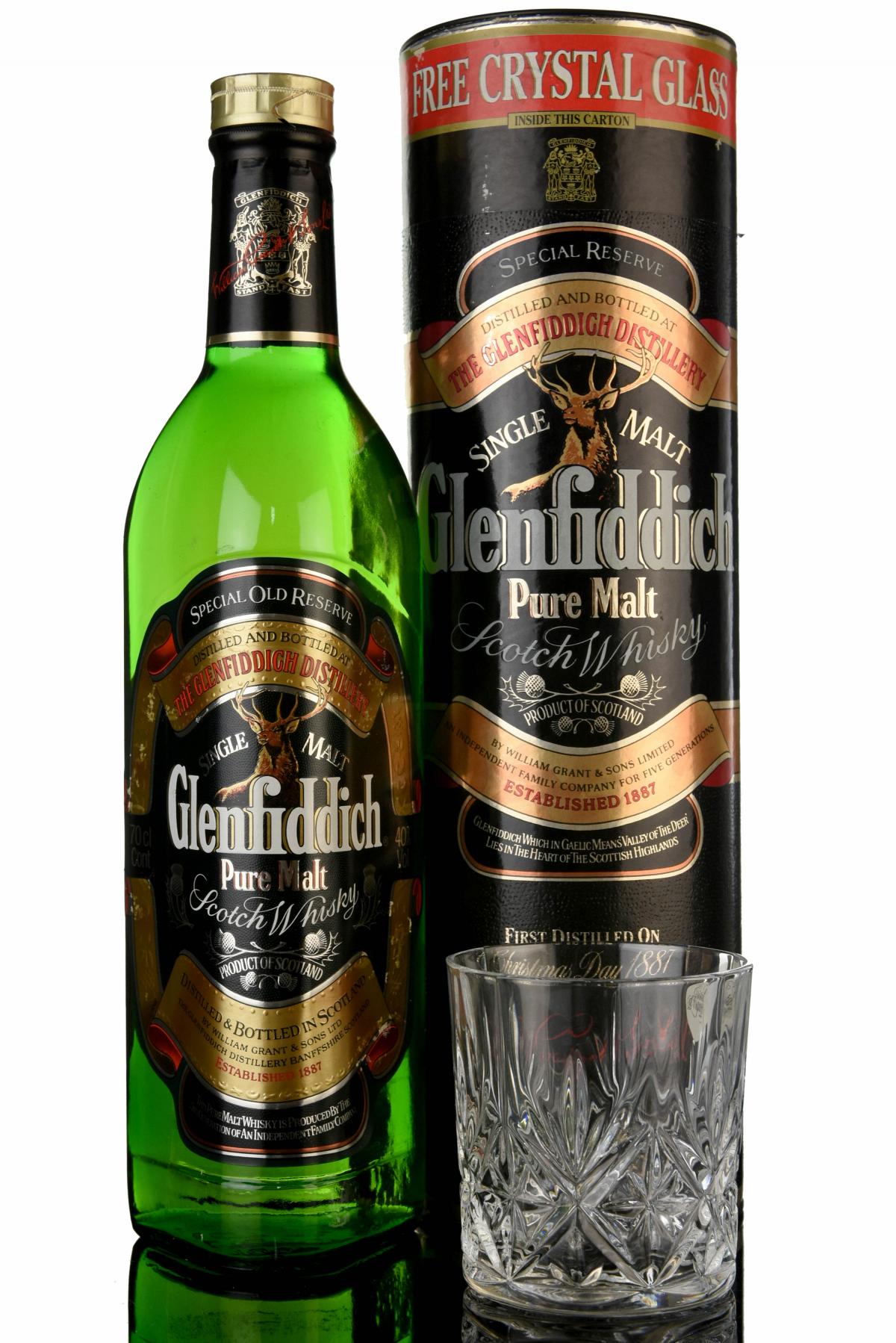 Glenfiddich Pure Malt - With Crystal Glass