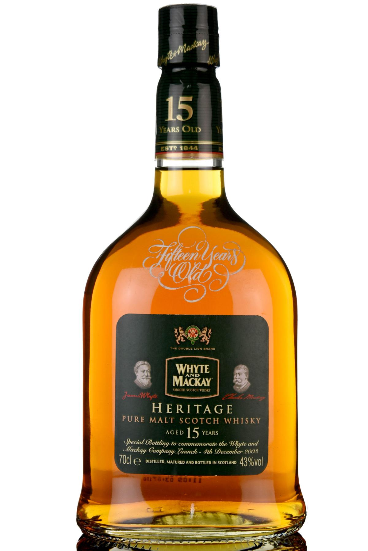 Whyte & Mackay 15 Year Old - Heritage