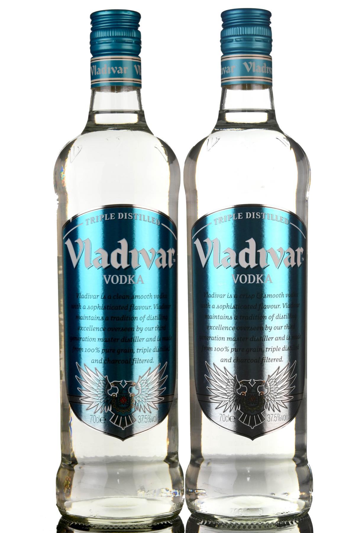 2 x Vladivar Vodka