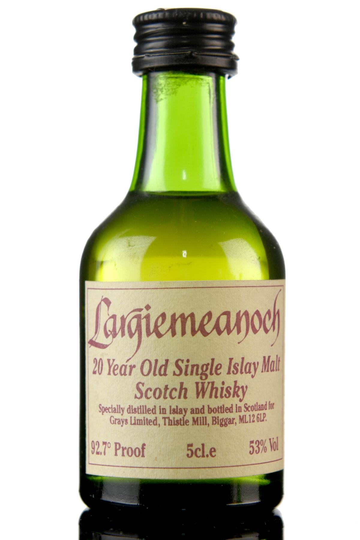 Largiemeanoch (Bowmore) 20 Year Old - Whisky Connoisseur Miniature