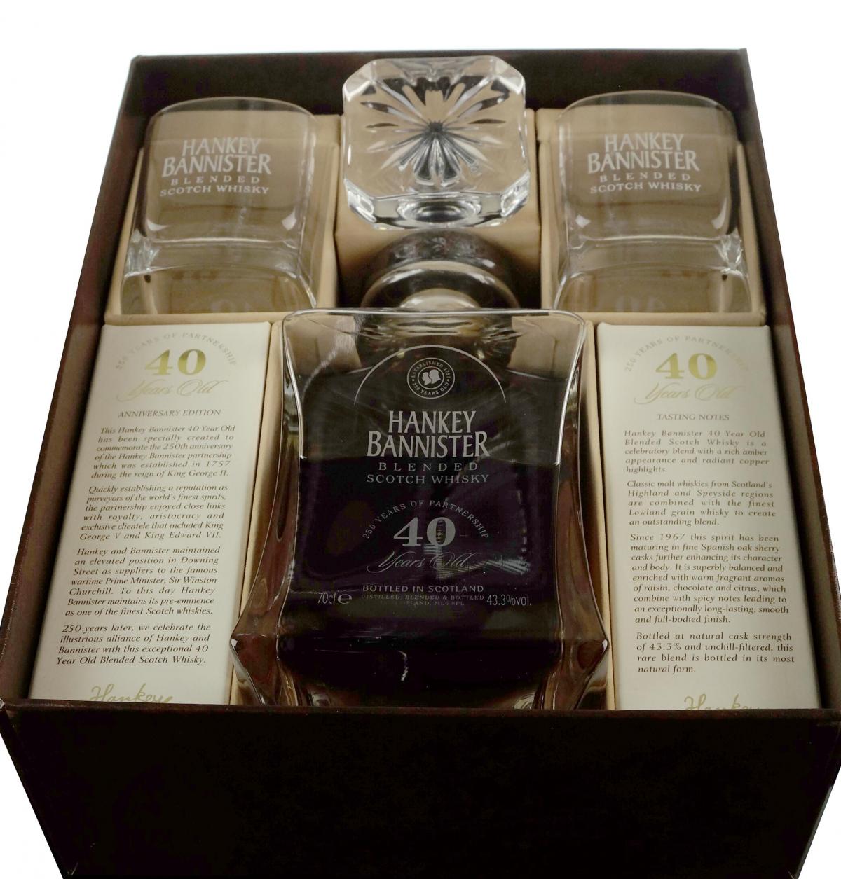 Hankey Bannister 40 Year Old - Presentation Set