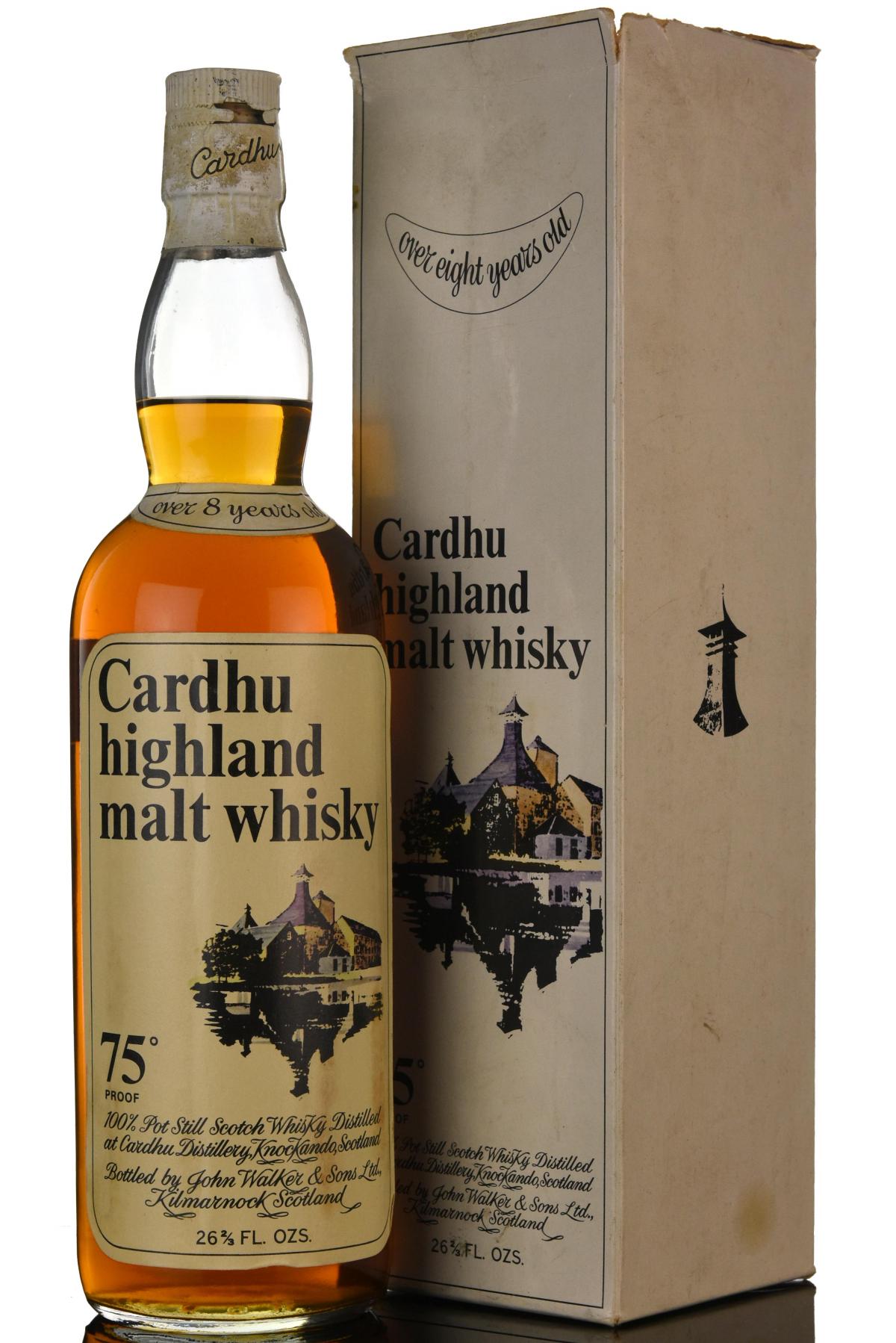 Cardhu 8 Year Old - Released 1968