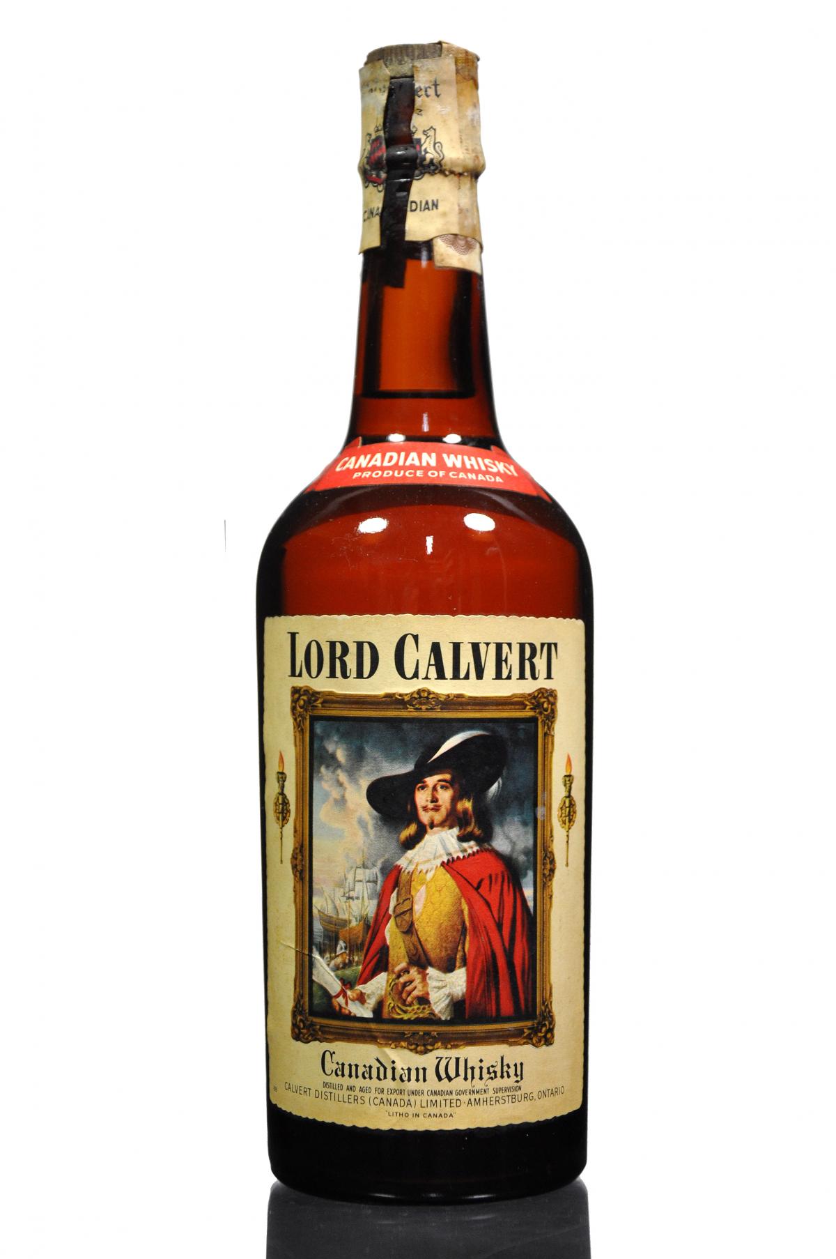 Lord Calvert Canadian Whisky - 1970s