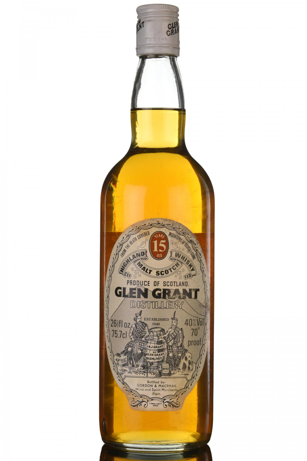 Glen Grant 15 Year Old - Gordon & MacPhail - 1970s