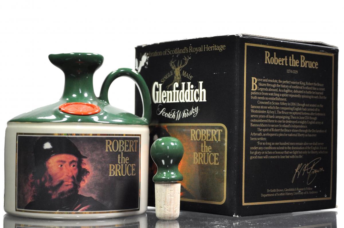 Glenfiddich Scotlands Royal Heritage - Robert The Bruce Ceramic - 1980s